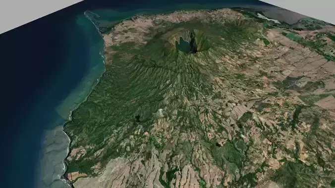 Stratovolcano Cosiguina Nicaragua 3D model