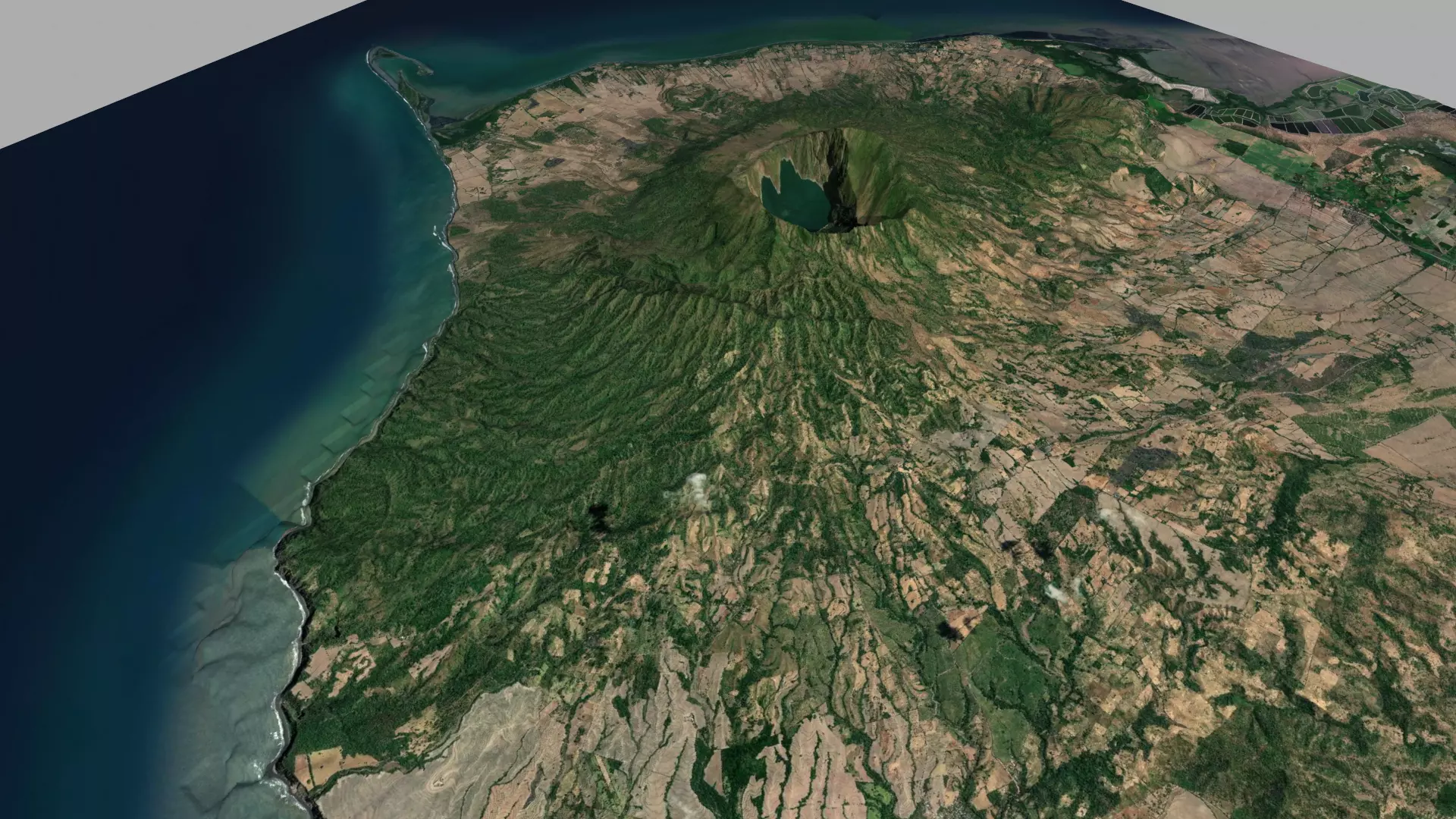 Stratovolcano Cosiguina Nicaragua 3D model_0