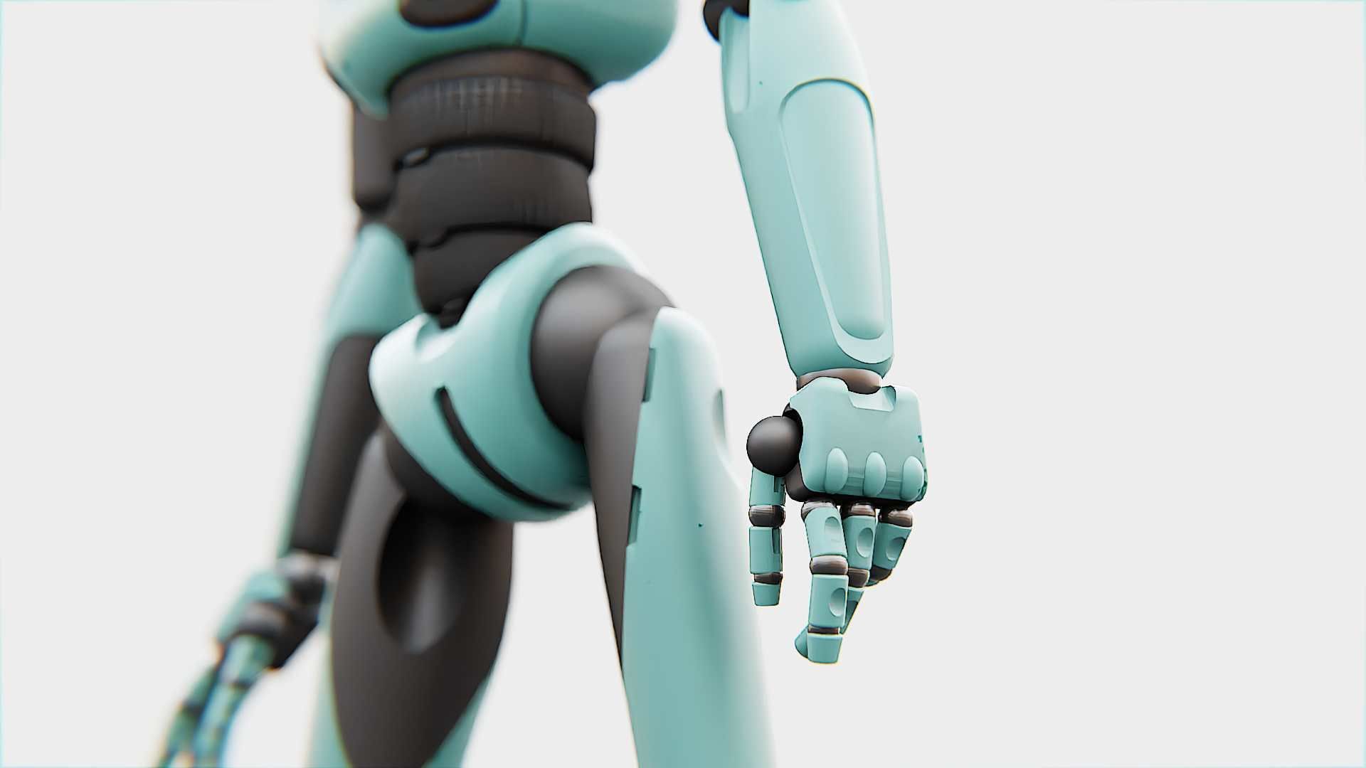 ANDROID JUNO FEMALE  RIGGED 3D model_19