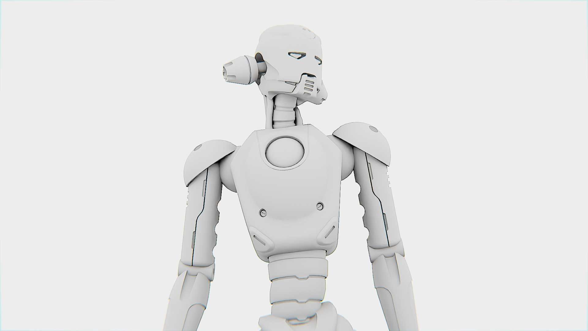 ANDROID JUNO FEMALE  RIGGED 3D model_32