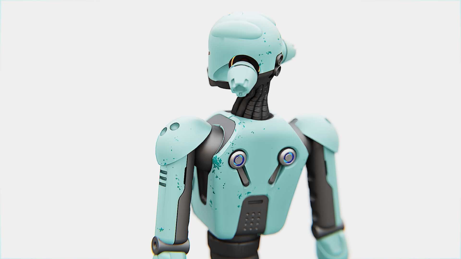 ANDROID JUNO FEMALE  RIGGED 3D model_13