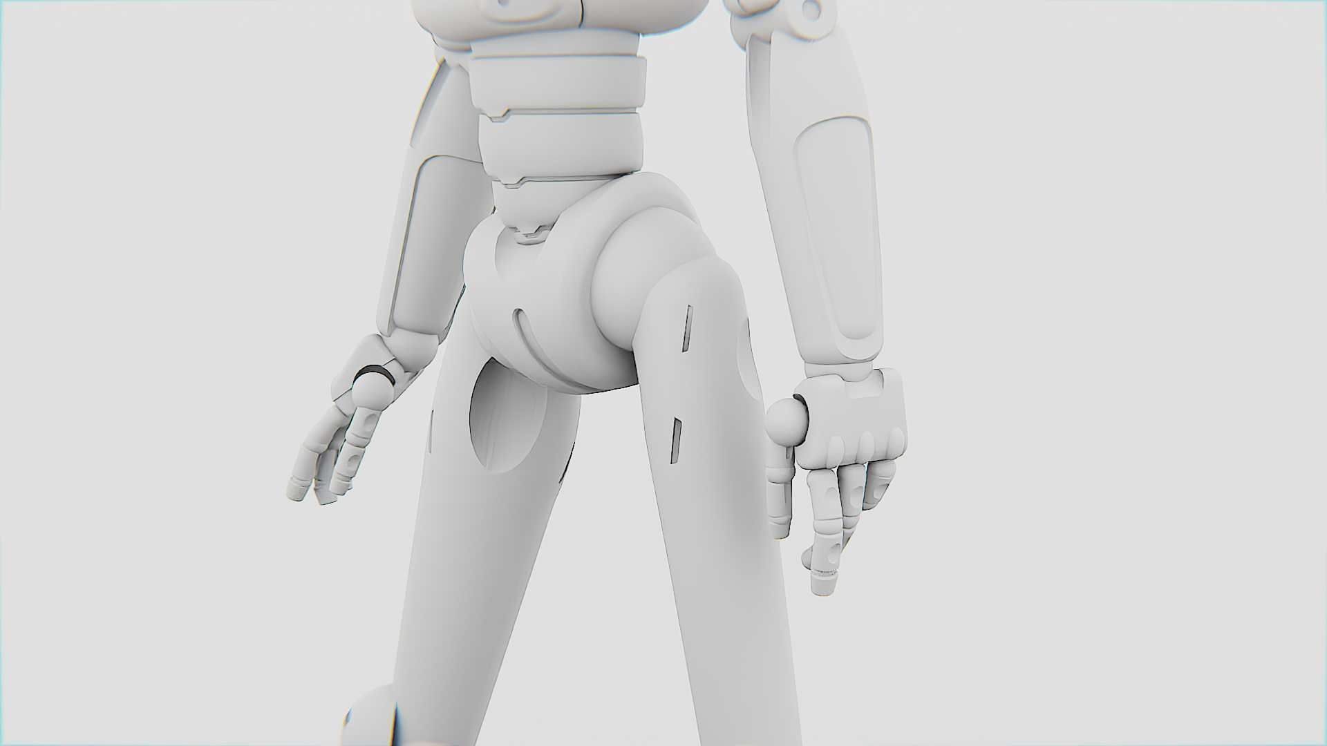 ANDROID JUNO FEMALE  RIGGED 3D model_34