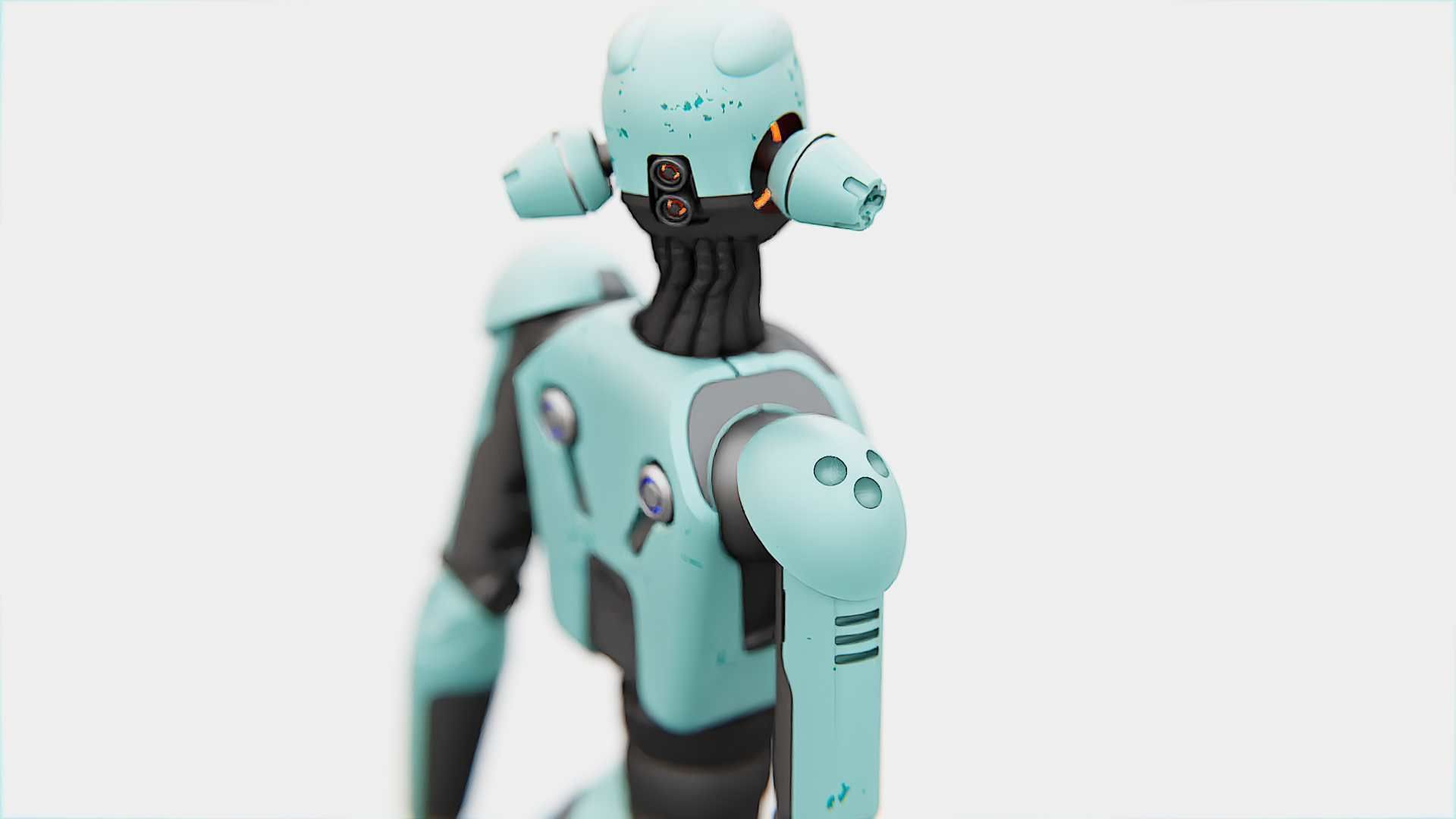 ANDROID JUNO FEMALE  RIGGED 3D model_14