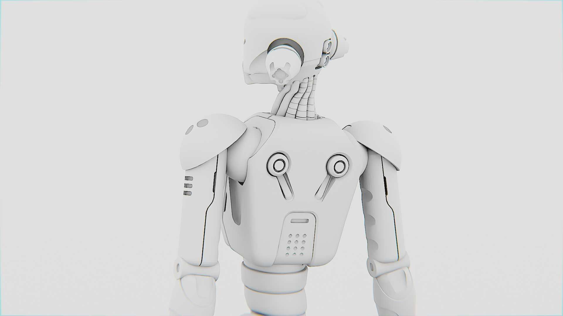 ANDROID JUNO FEMALE  RIGGED 3D model_31