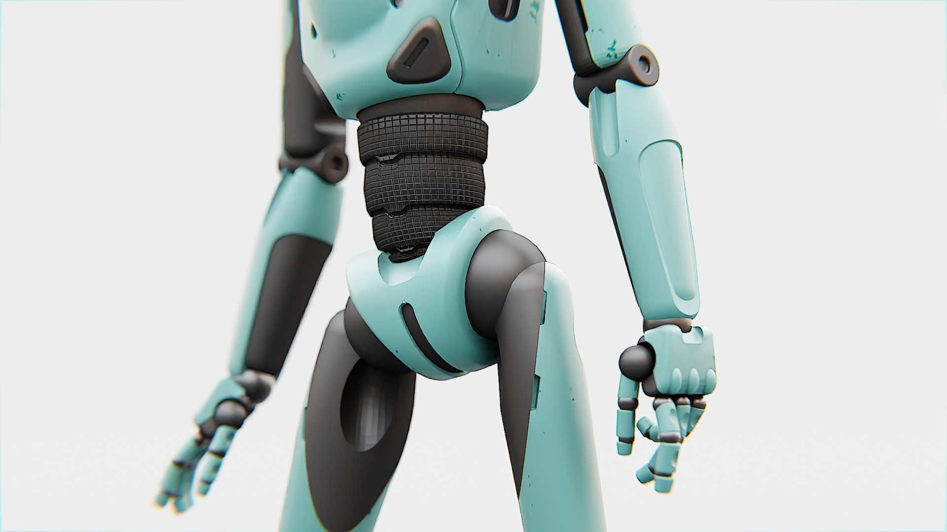 ANDROID JUNO FEMALE  RIGGED 3D model_17