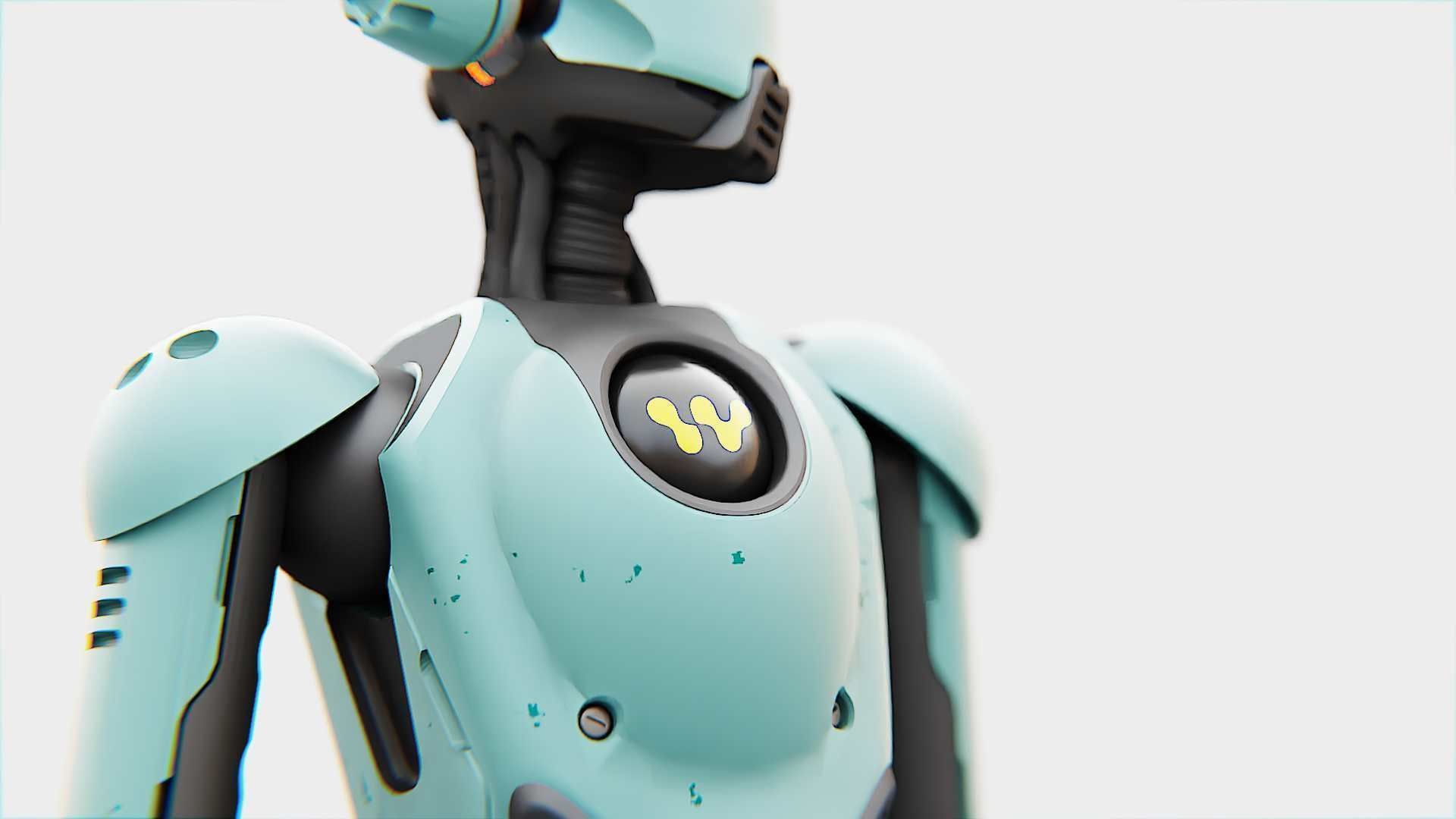 ANDROID JUNO FEMALE  RIGGED 3D model_15