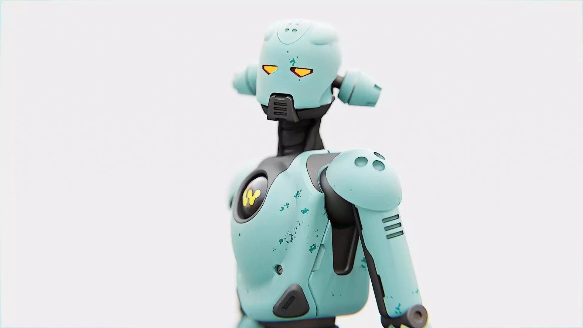 ANDROID JUNO FEMALE  RIGGED 3D model_0