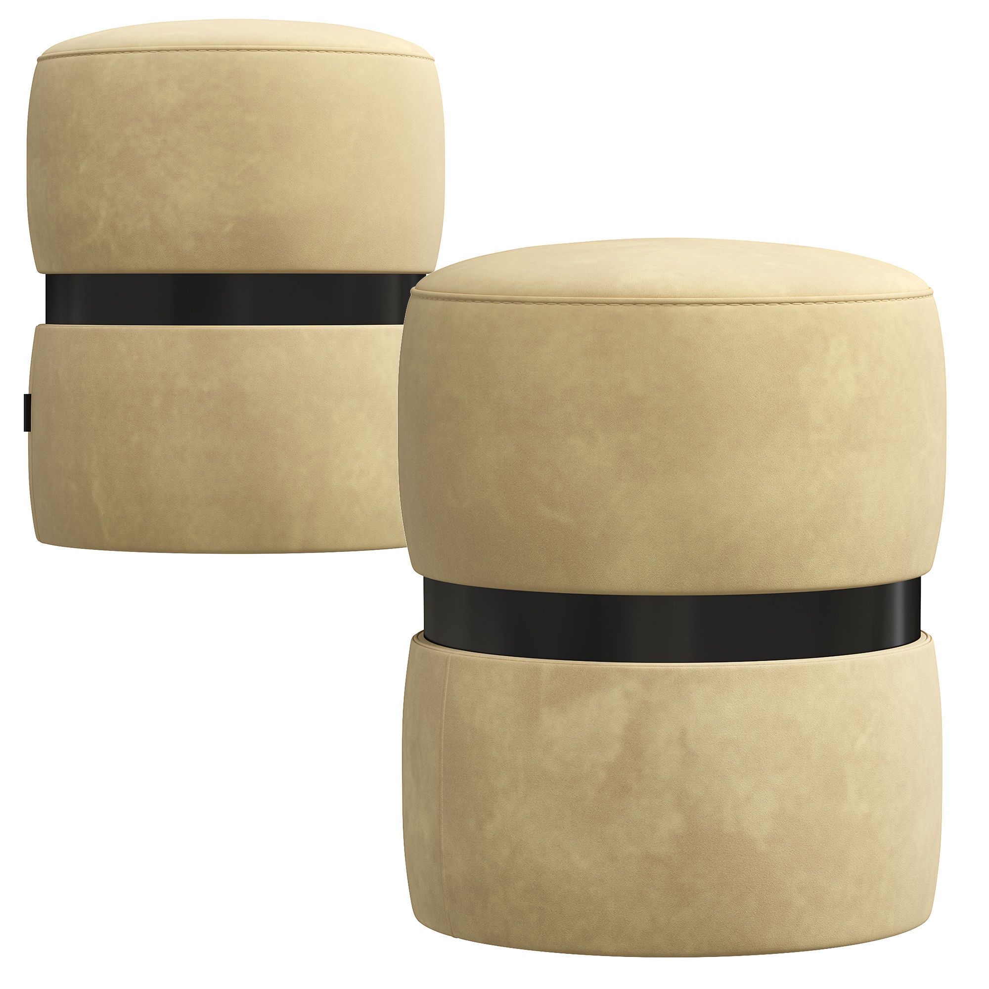 Edson pouf  3D model_2