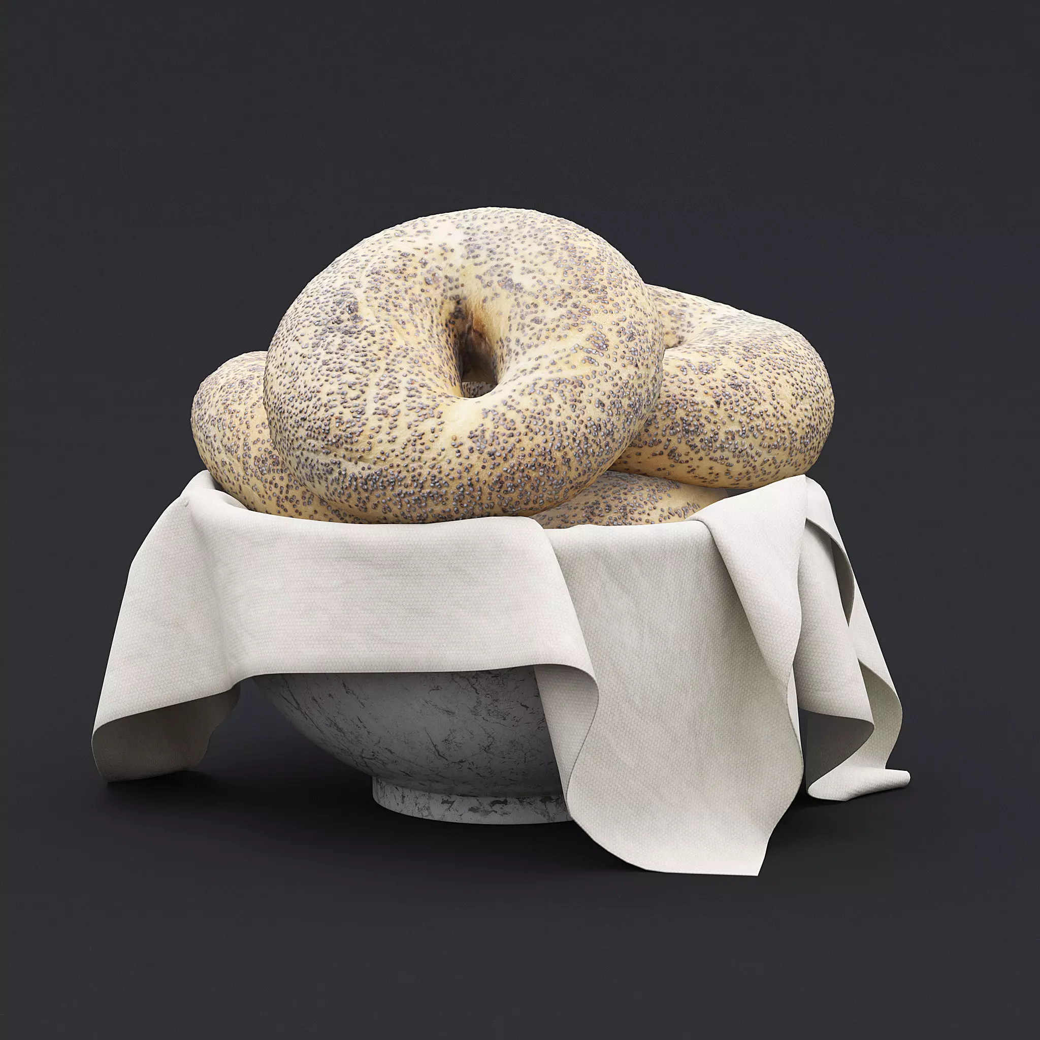 Bagel Bowl 3D model