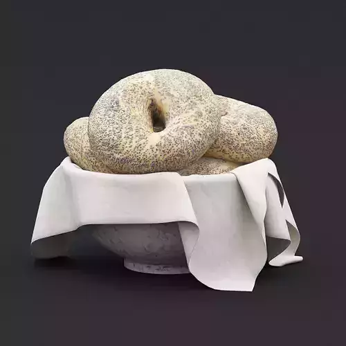 Bagel Bowl 3D model