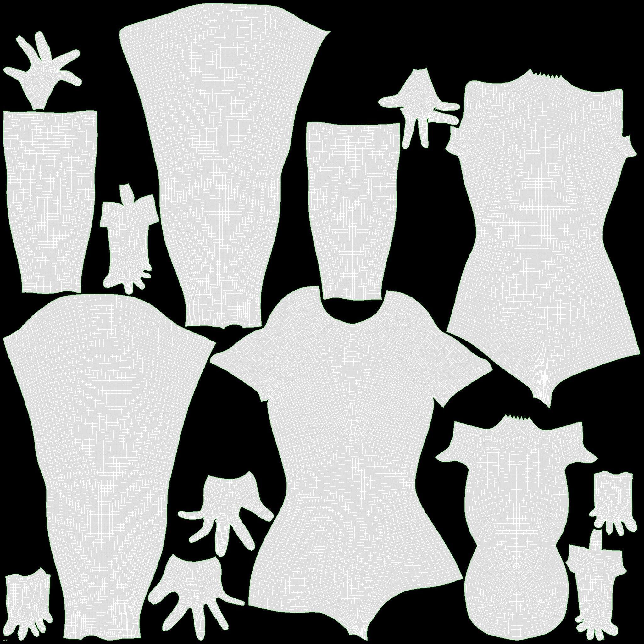 Female mannequin black plastic full length 3D model_9