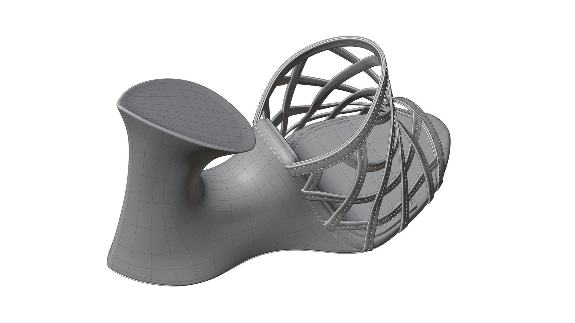 La Sculpture Mules 3D model_16