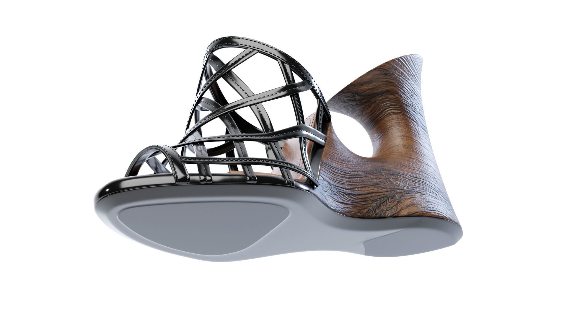 La Sculpture Mules 3D model_4