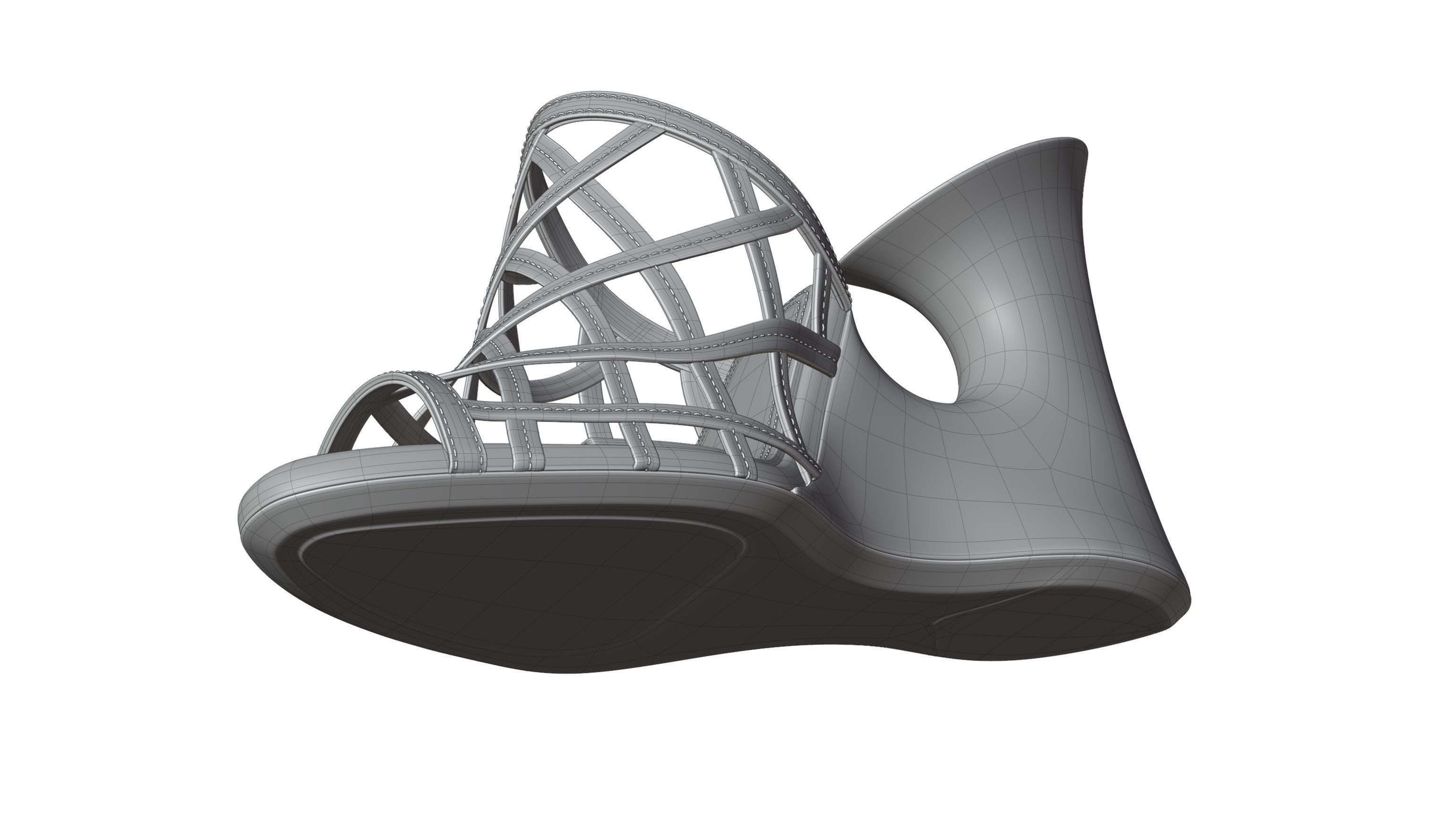 La Sculpture Mules 3D model_12