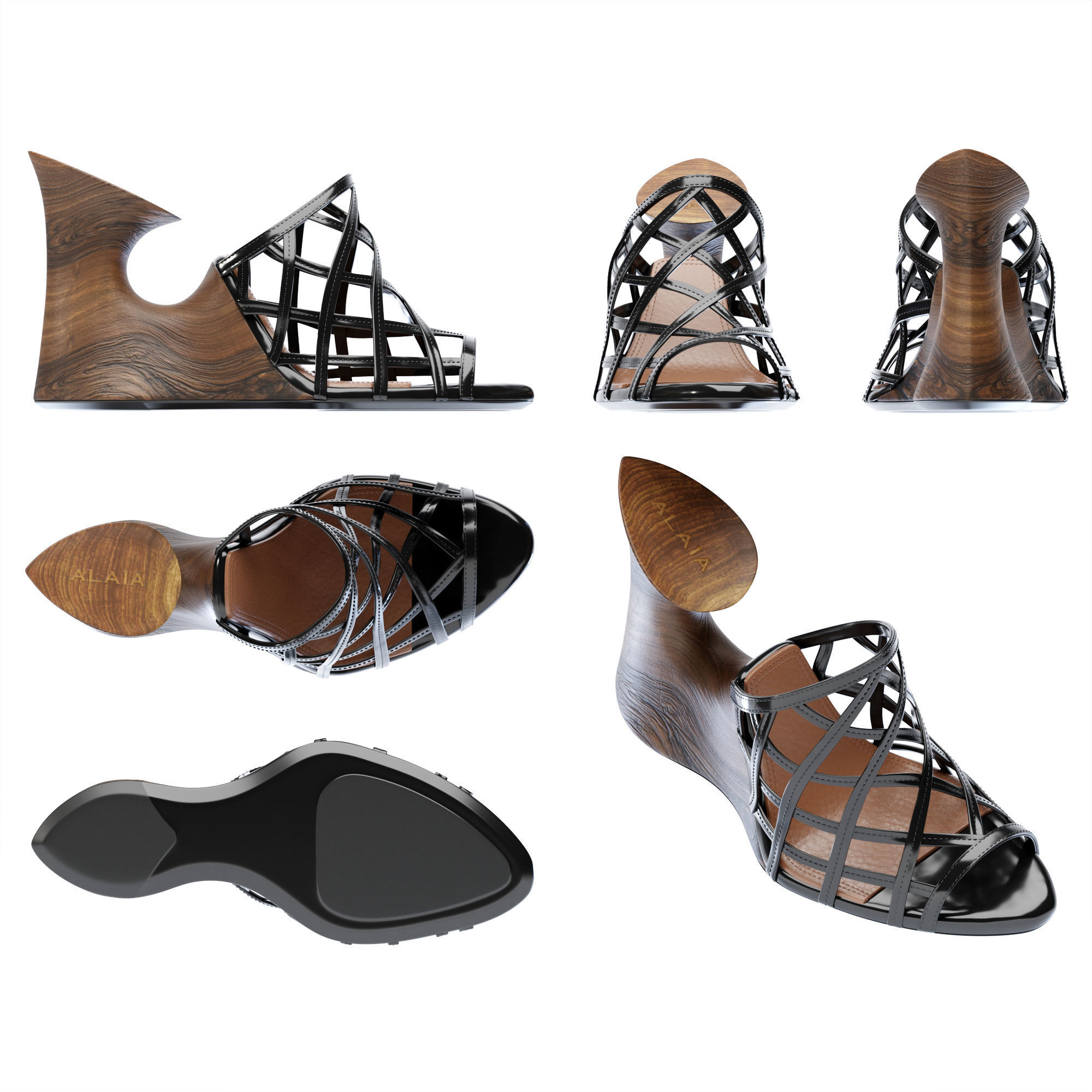 La Sculpture Mules 3D model_1