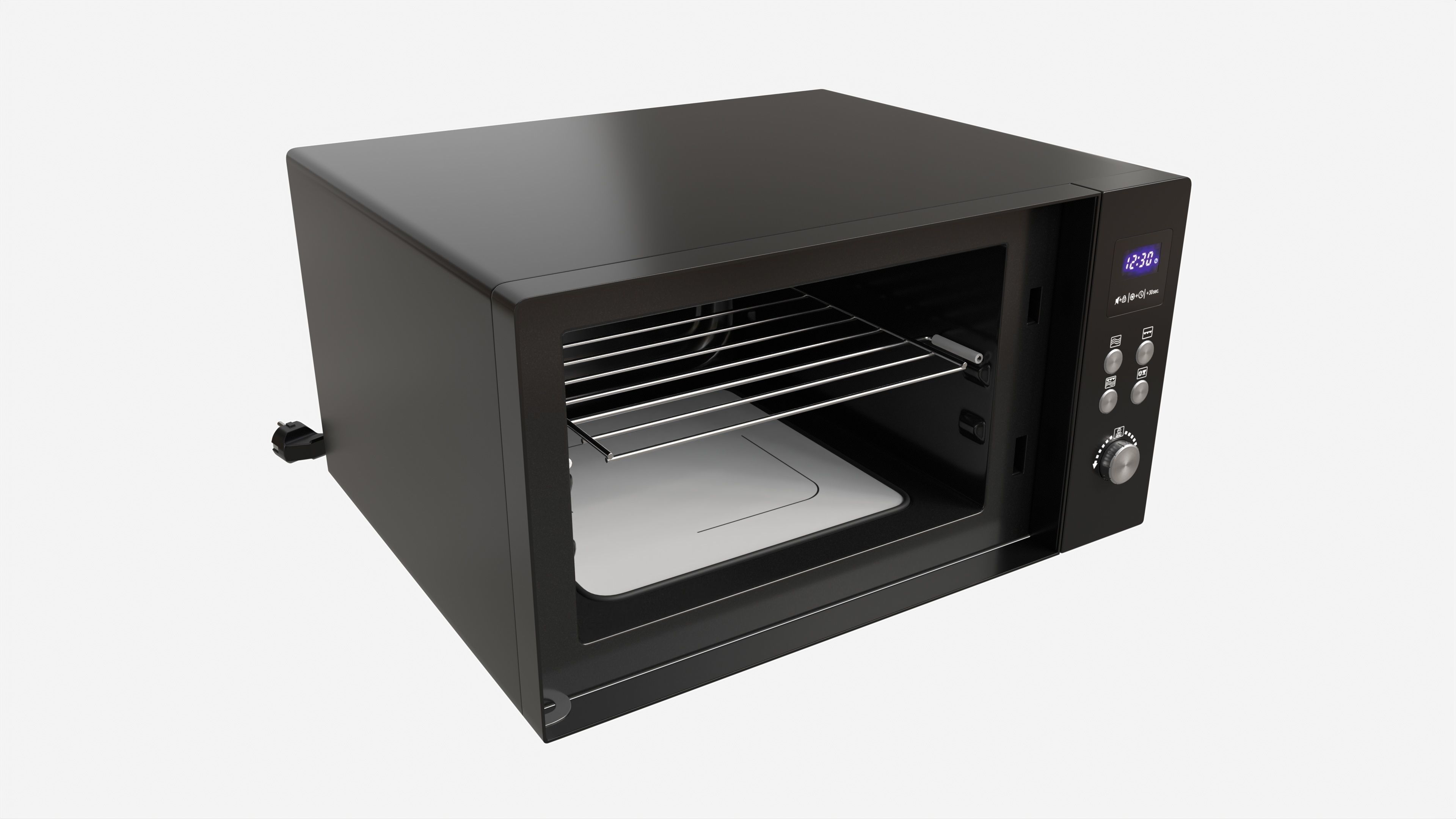 Microwave with Ceramic Bottom and Grill Severin MW 7763 3D model_1