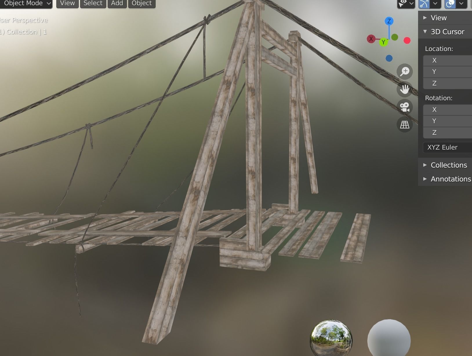 woodbridge Low-poly 3D model_3