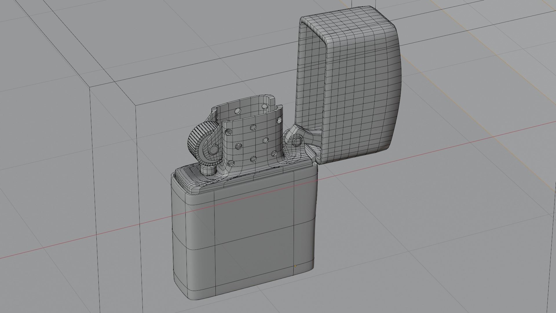 Zippo lighter 3D model_3