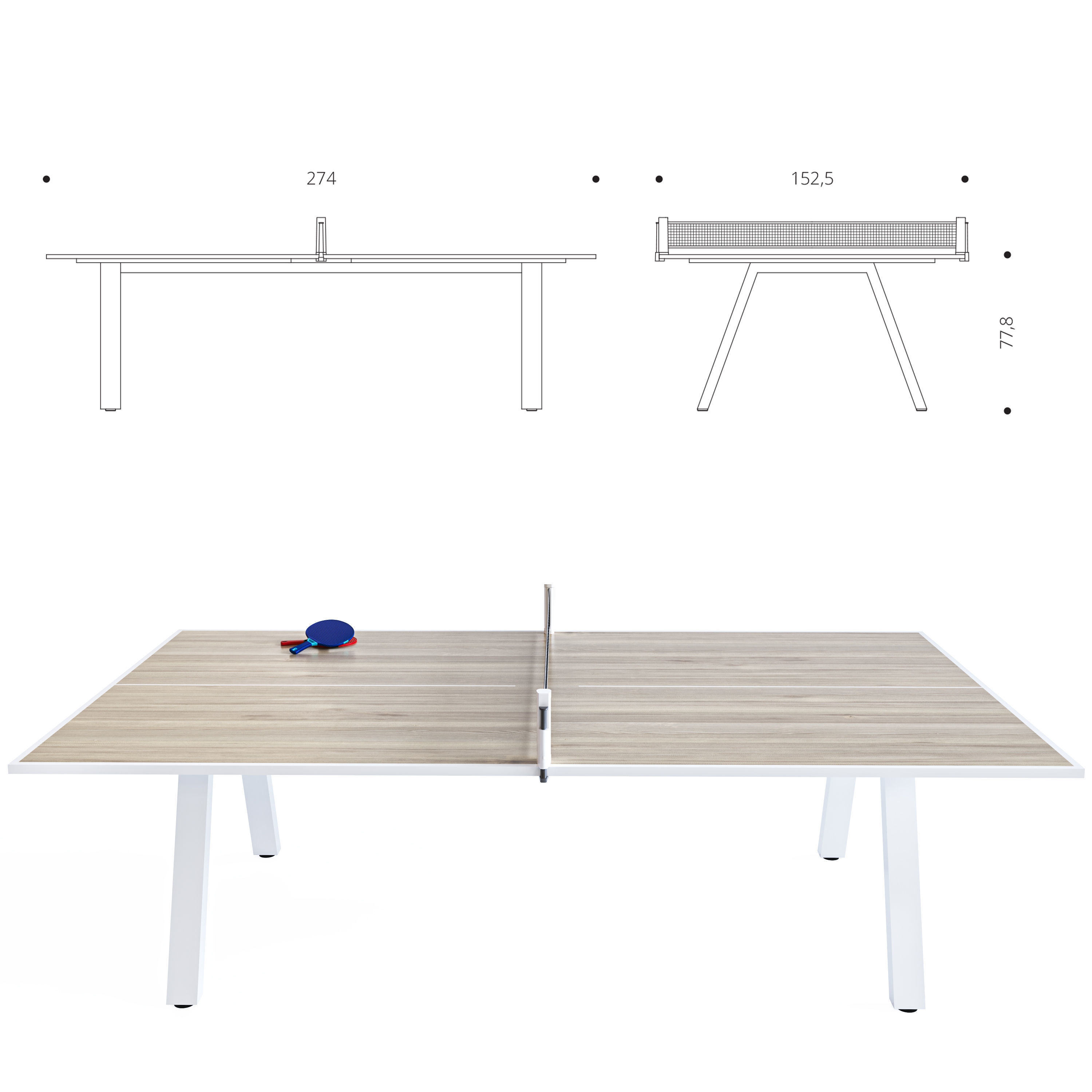 Ping Pong Tables Grasshopper by FAS Pendezza 3D model_3