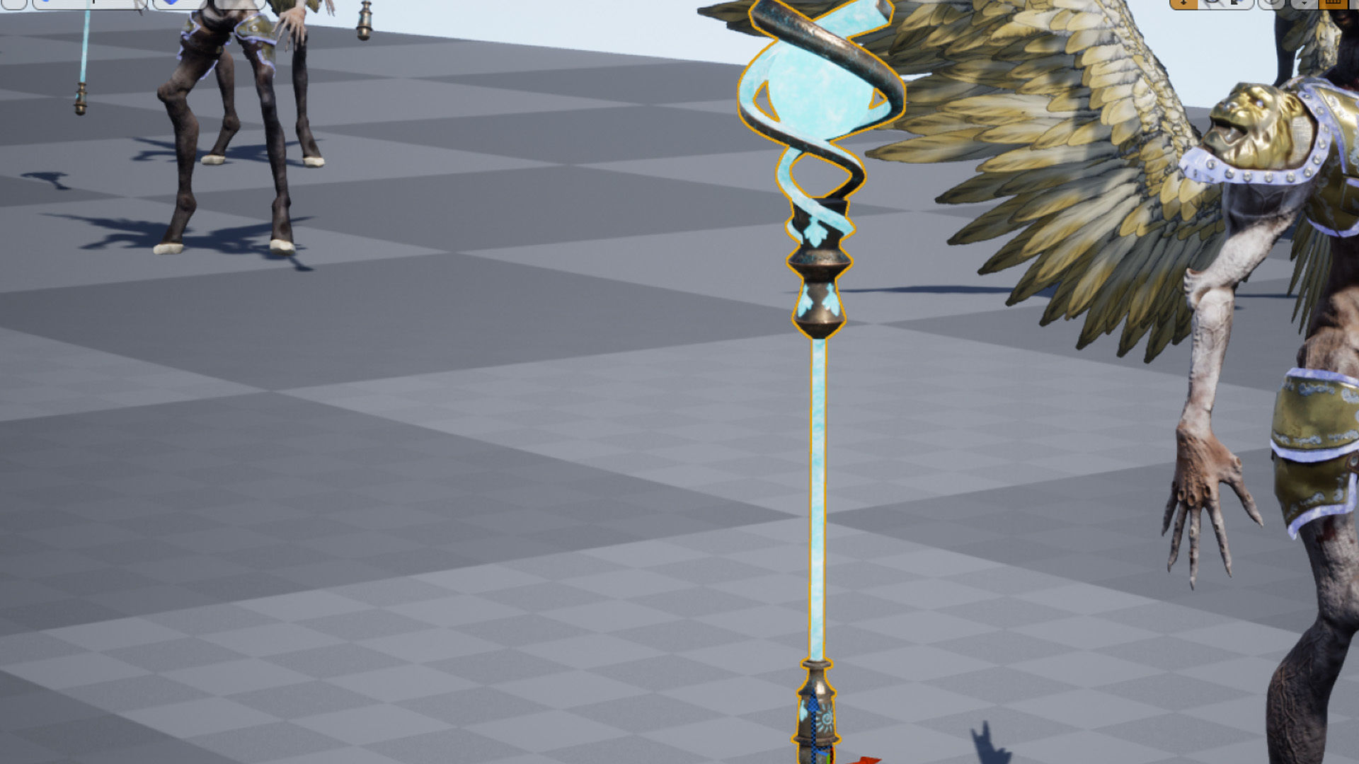 Angel 02 Cherubim Low Poly 3D Model Game Ready Low-poly 3D model_3