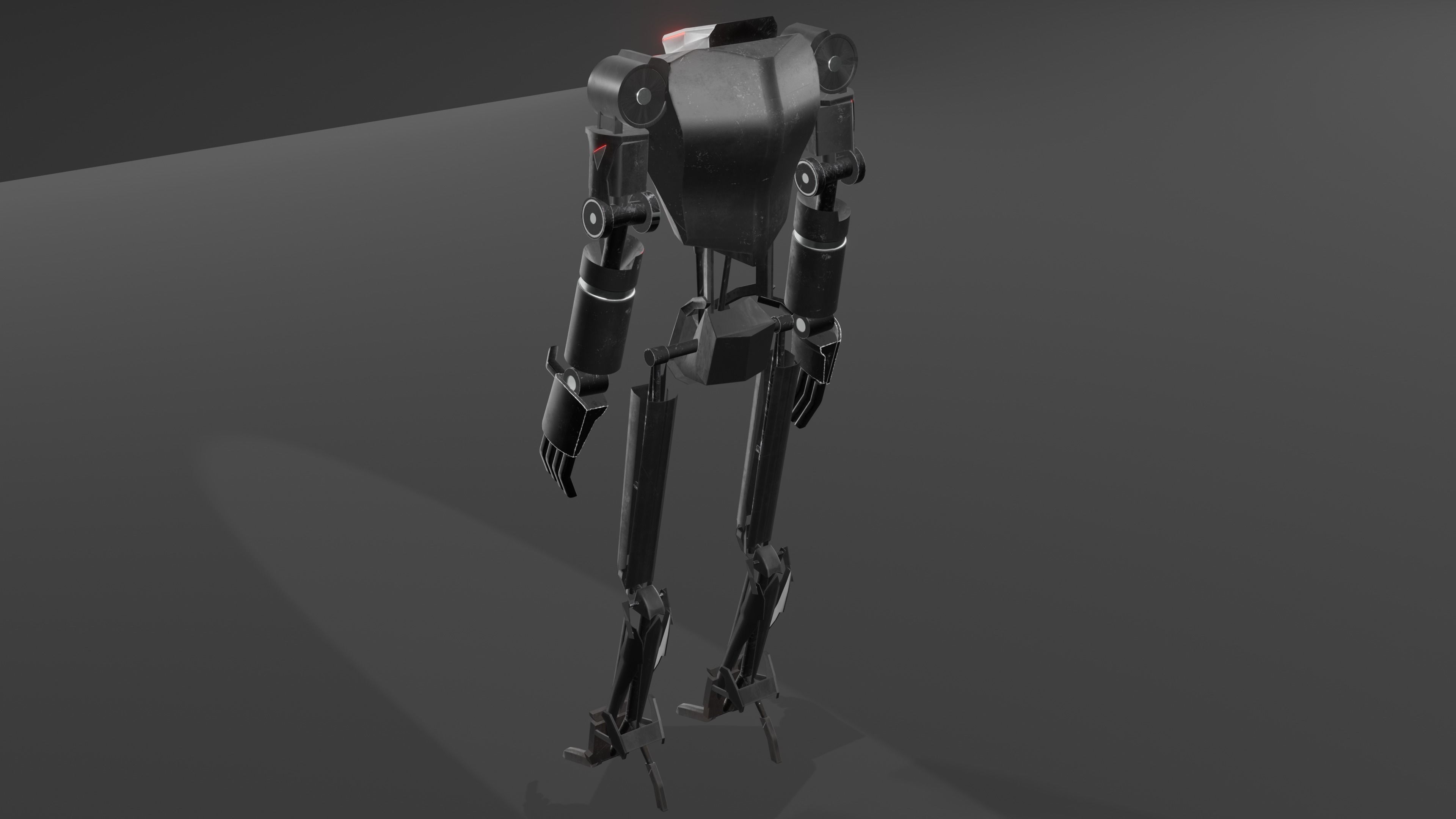 Futuristic Robot Free low-poly 3D model_3