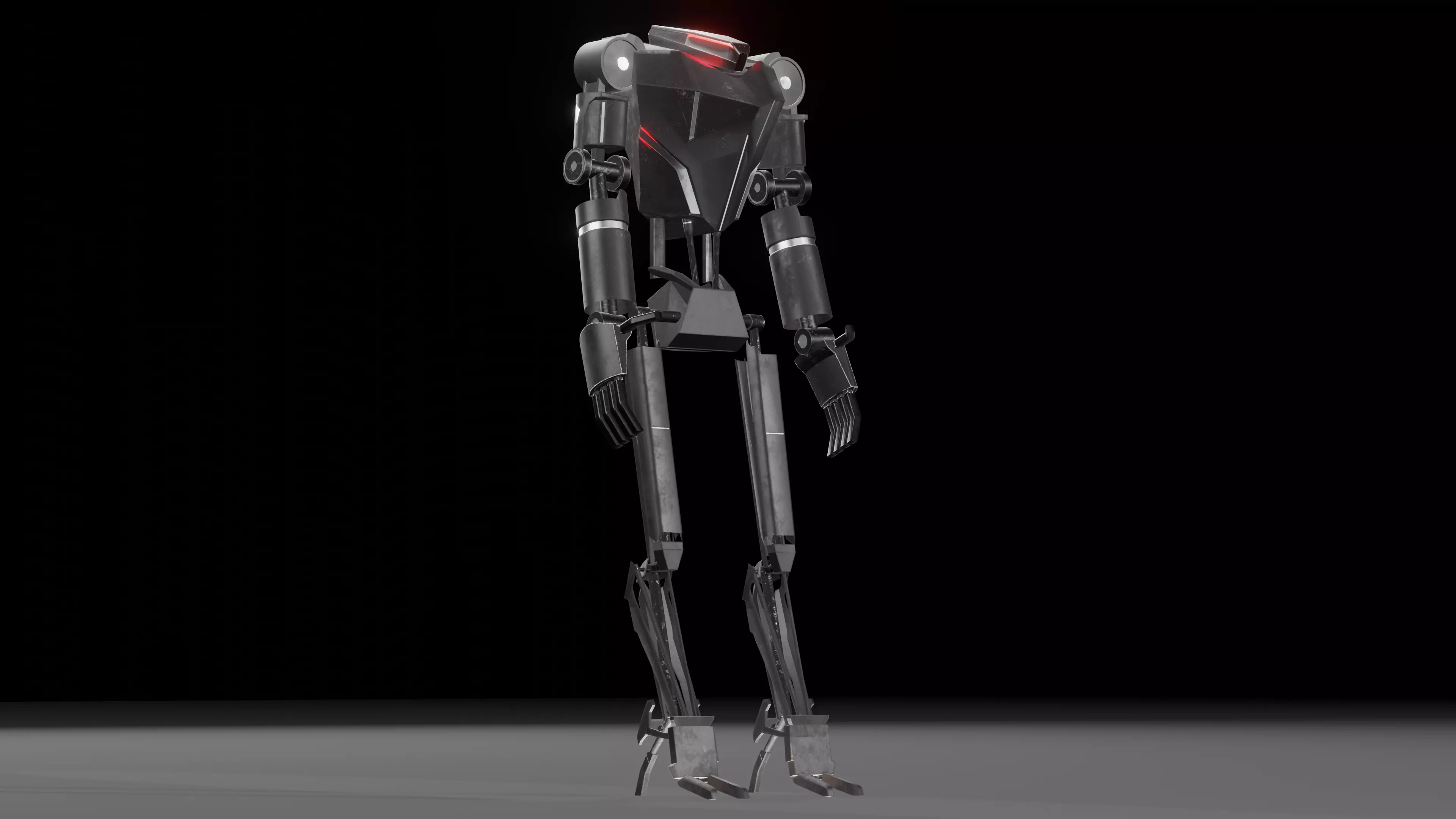 Futuristic Robot Free low-poly 3D model_0