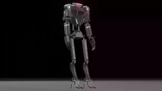 Futuristic Robot Free low-poly 3D model