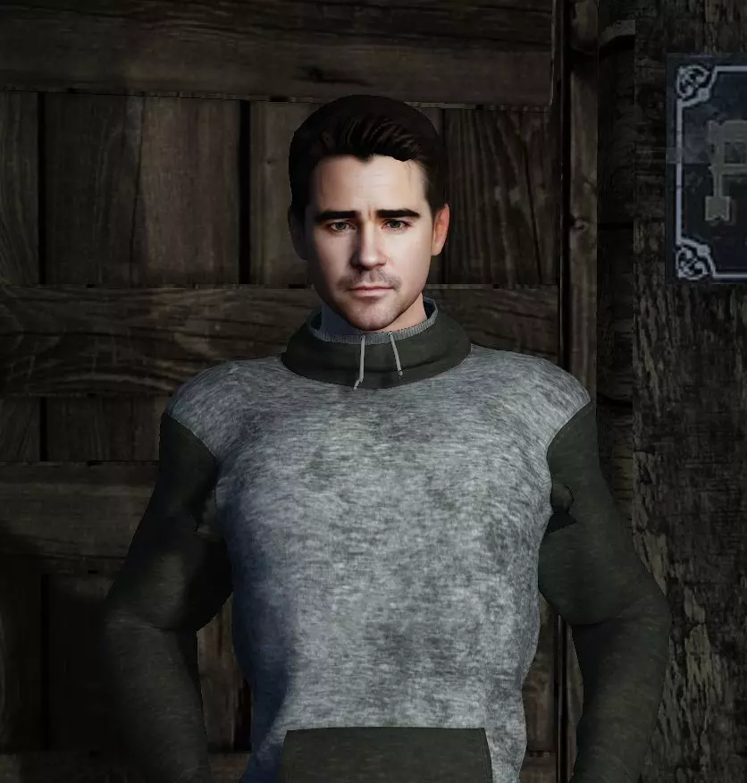 Actor Colin Farrell 3D model
