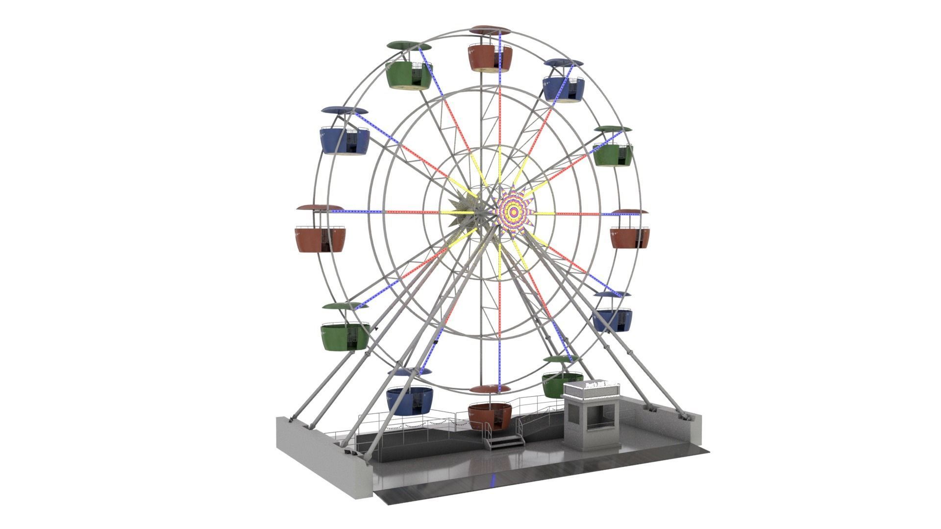 Ferris Wheel 3D model_1