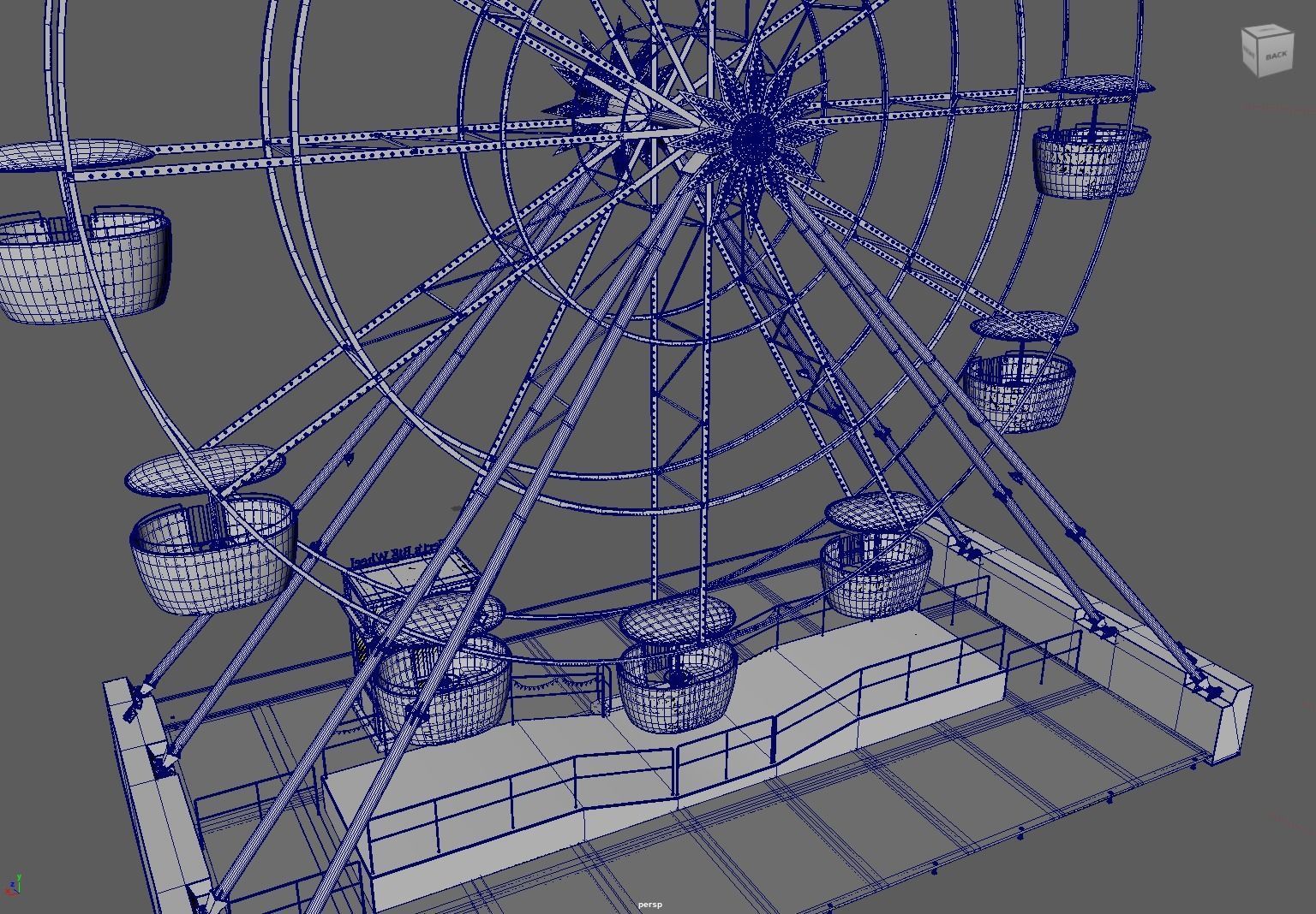 Ferris Wheel 3D model_7