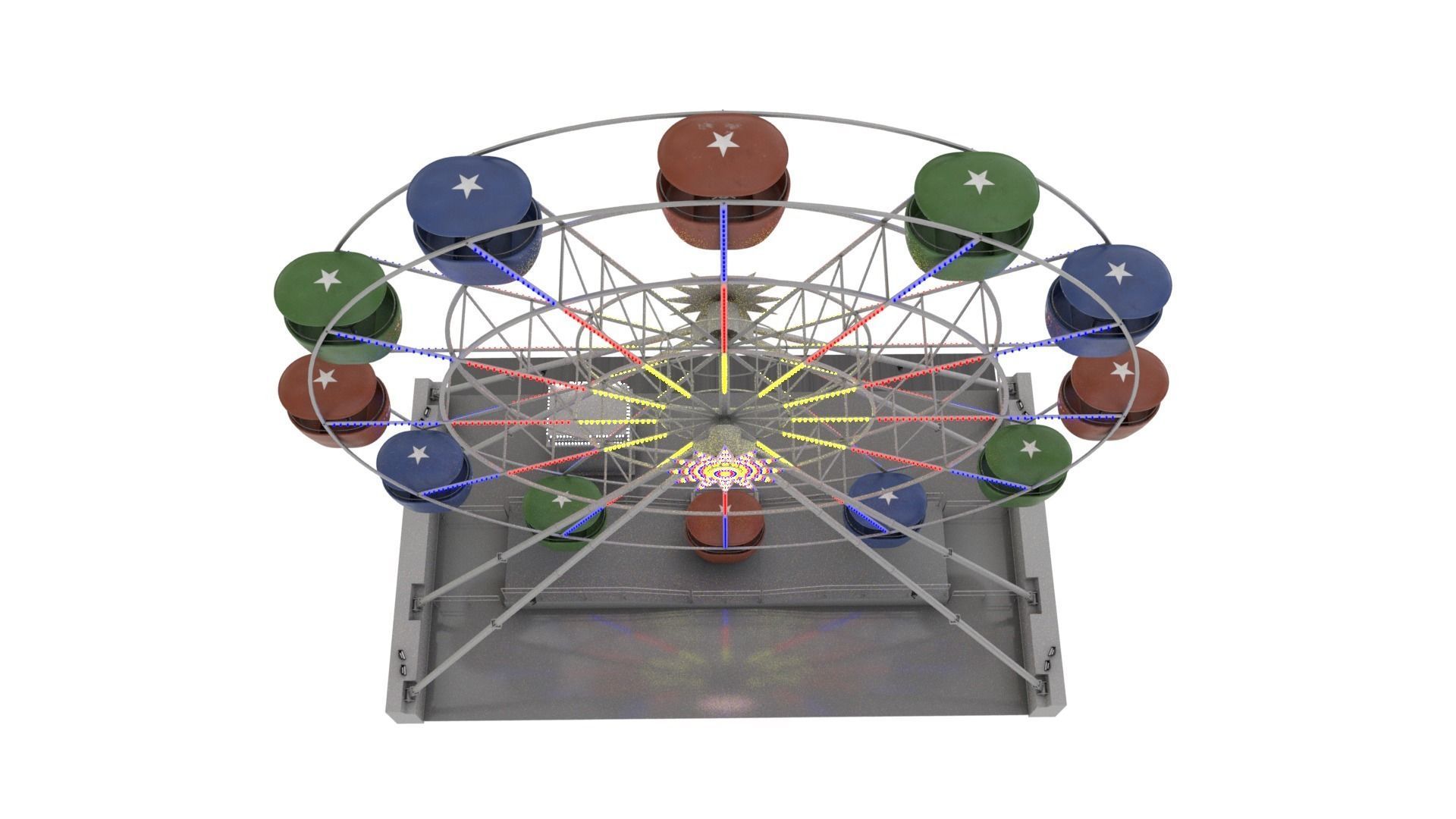Ferris Wheel 3D model_3