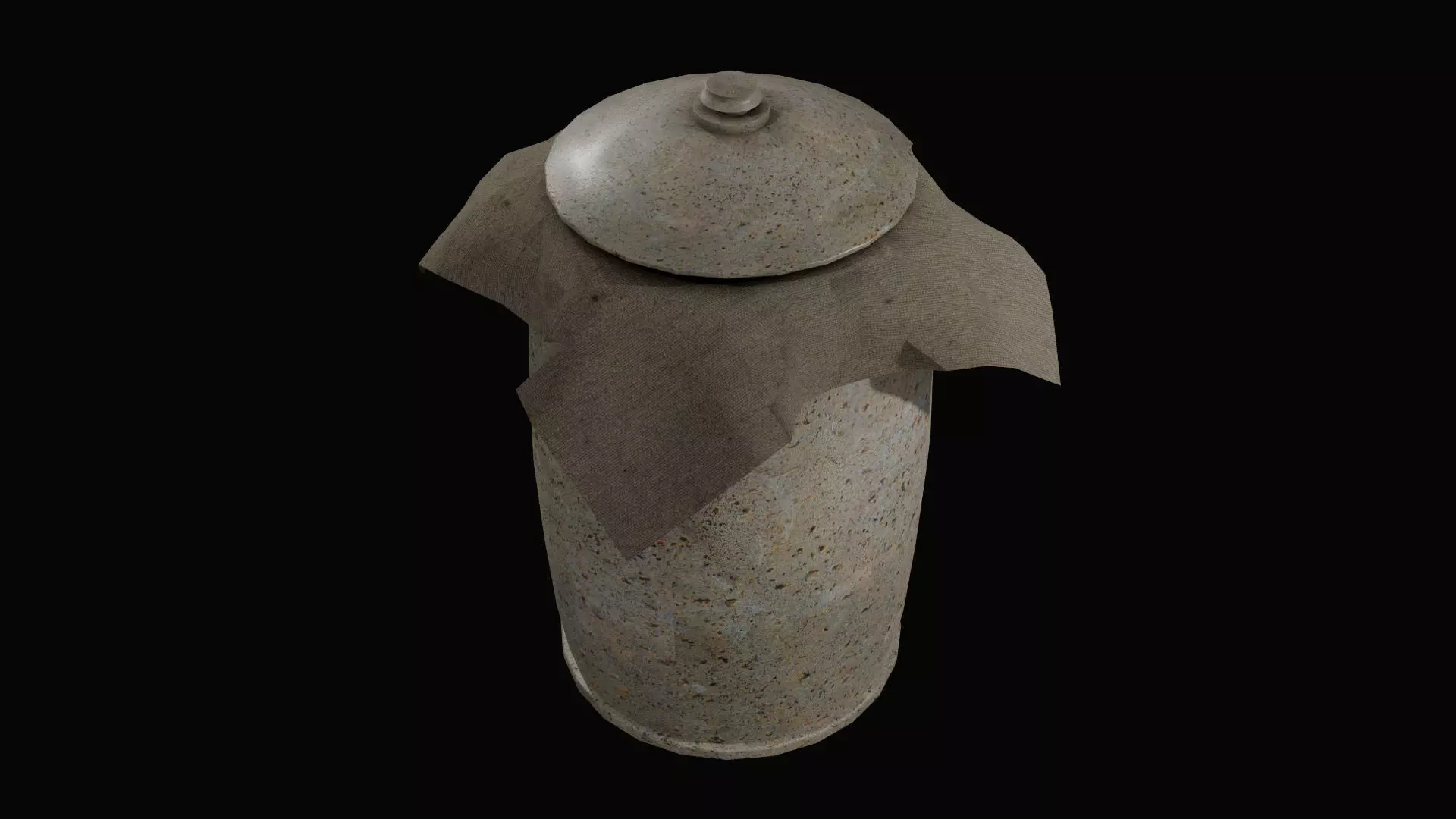 Old gallon Free low-poly 3D model