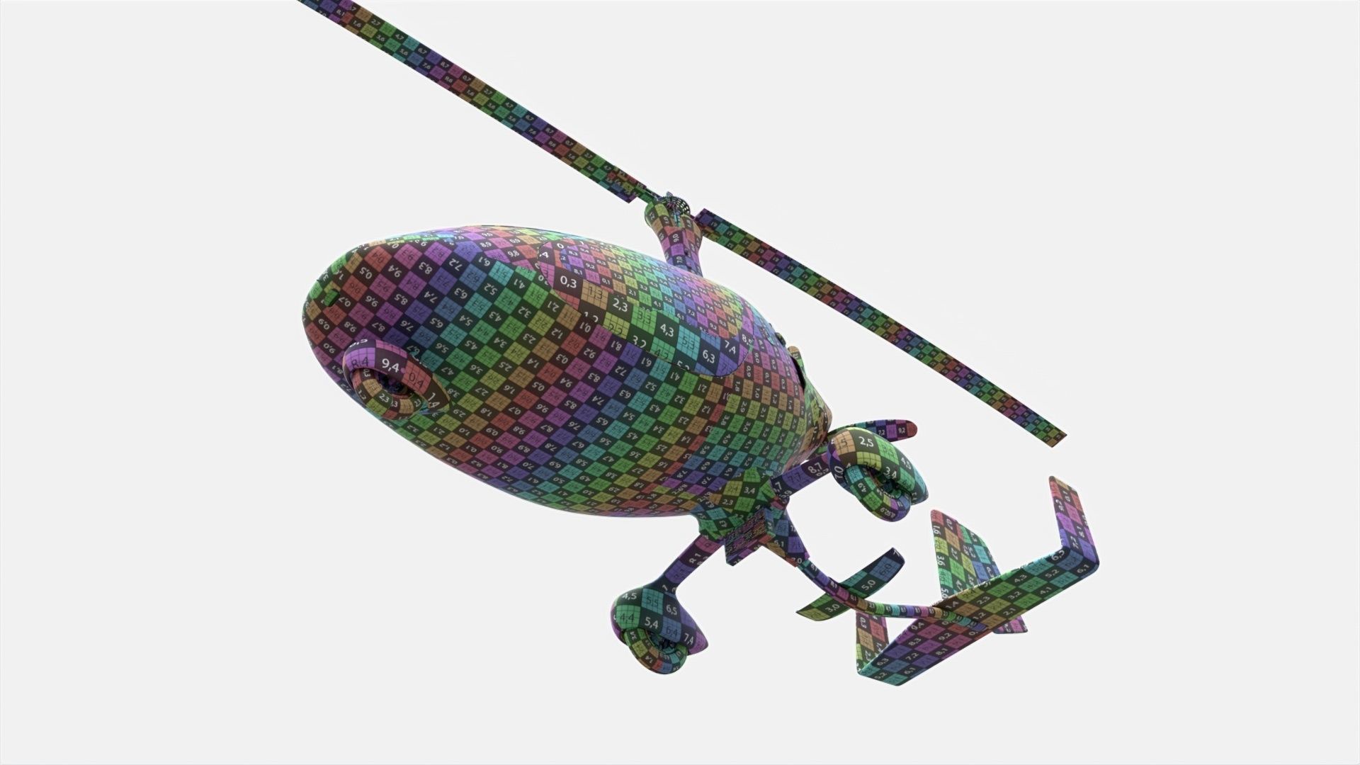 Gyroplane Autogyro Cavalon Green 3D model_17