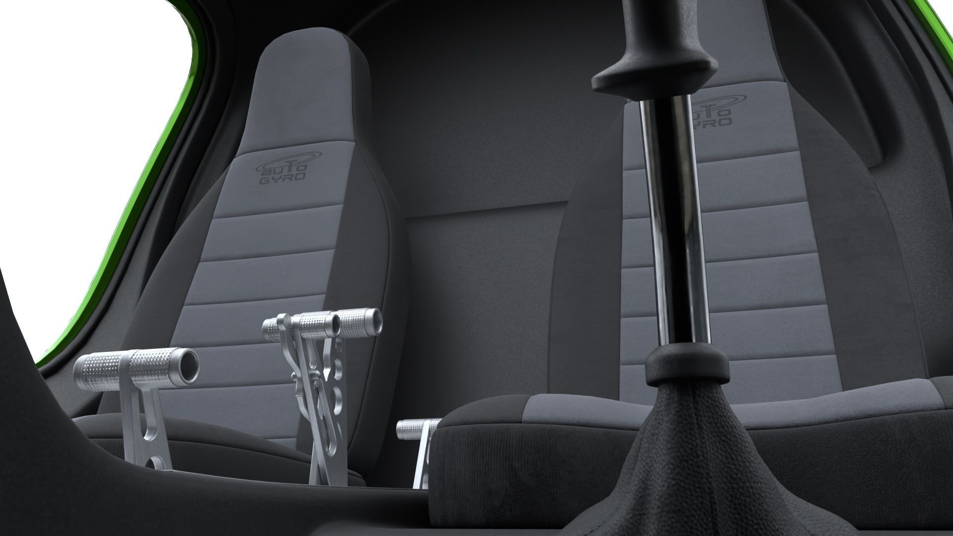 Gyroplane Autogyro Cavalon Green 3D model_13