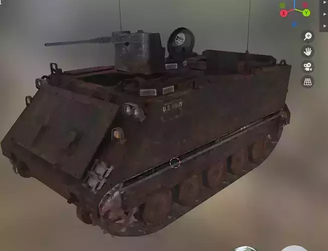 tank m 113 Low-poly 3D model