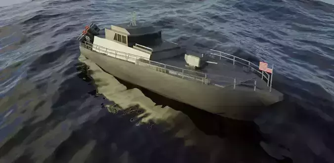 Military Patrol Boat 3D model