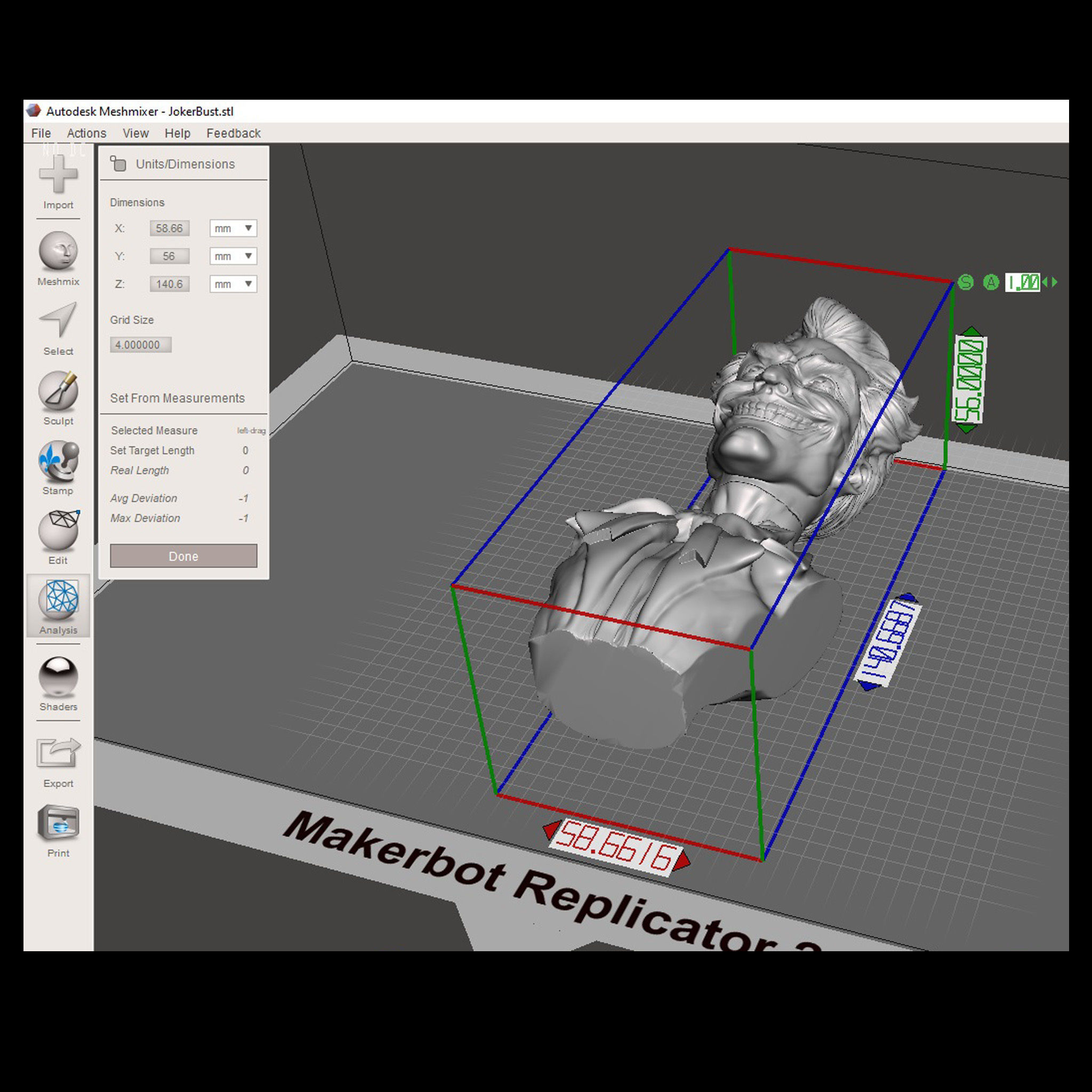 THE JOKER BUST 3D print model_13