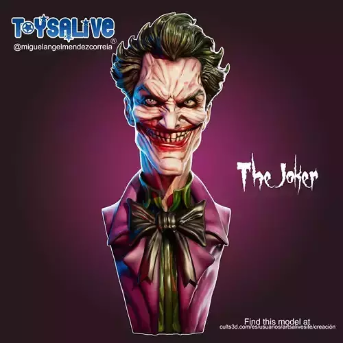 THE JOKER BUST 3D print model