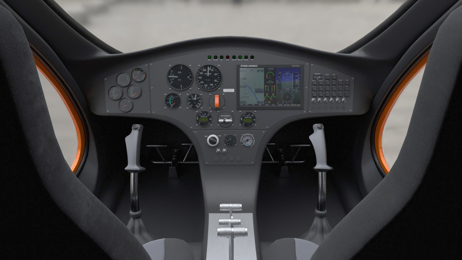 Gyroplane Autogyro Cavalon Orange 3D model_11