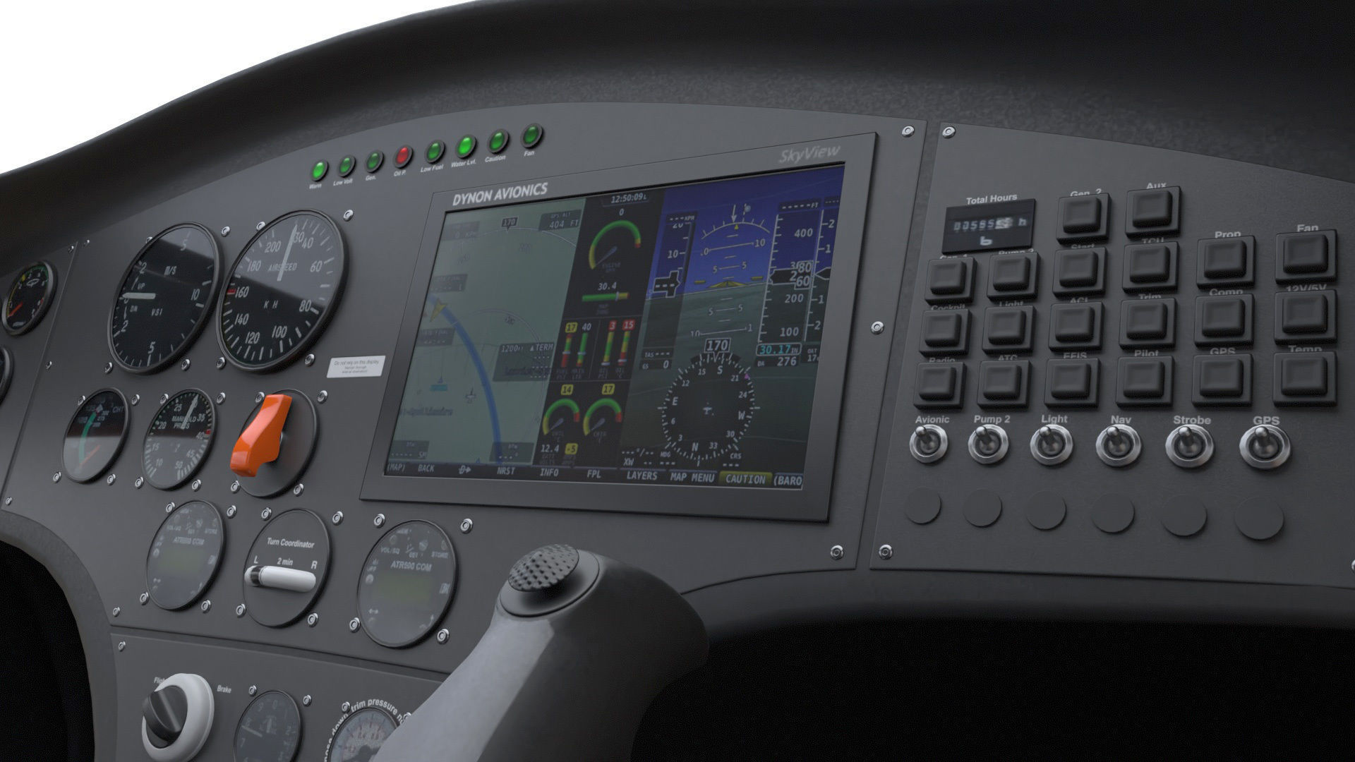 Gyroplane Autogyro Cavalon Orange 3D model_12