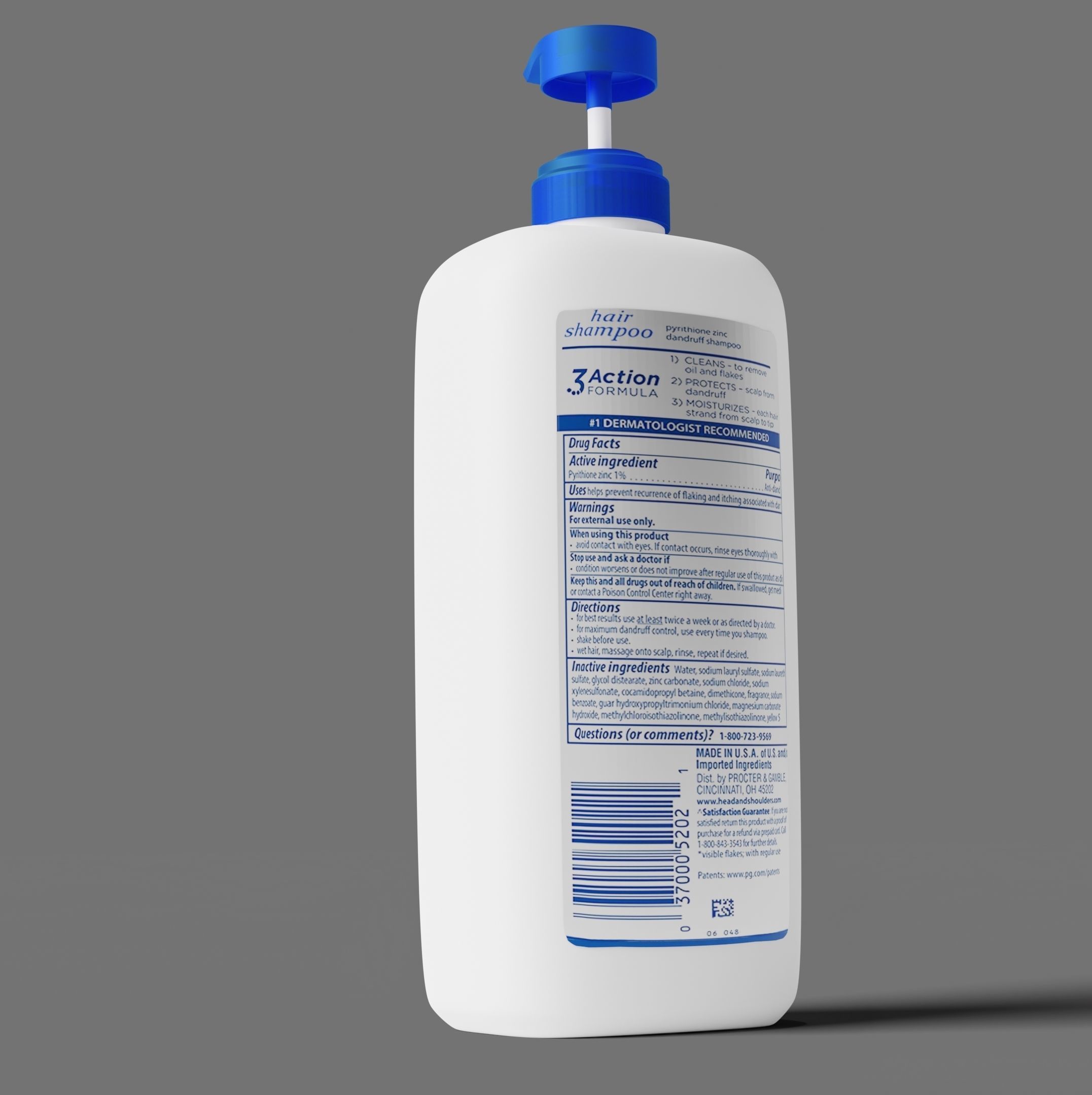 Shampoo bottle 3D model_3