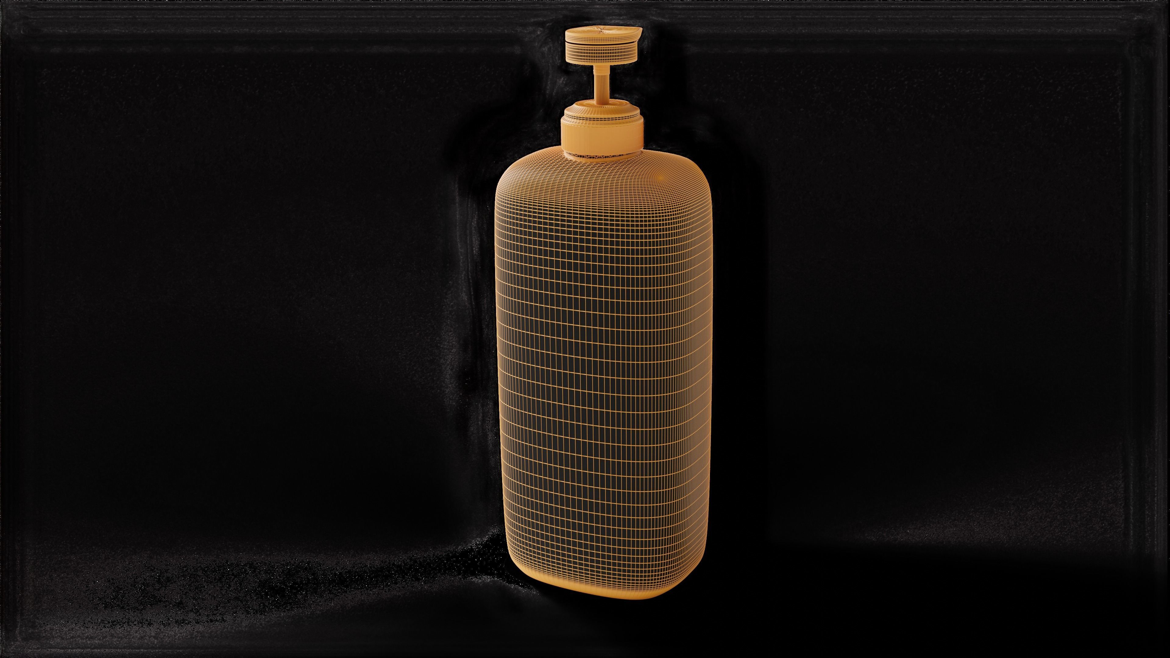 Shampoo bottle 3D model_7