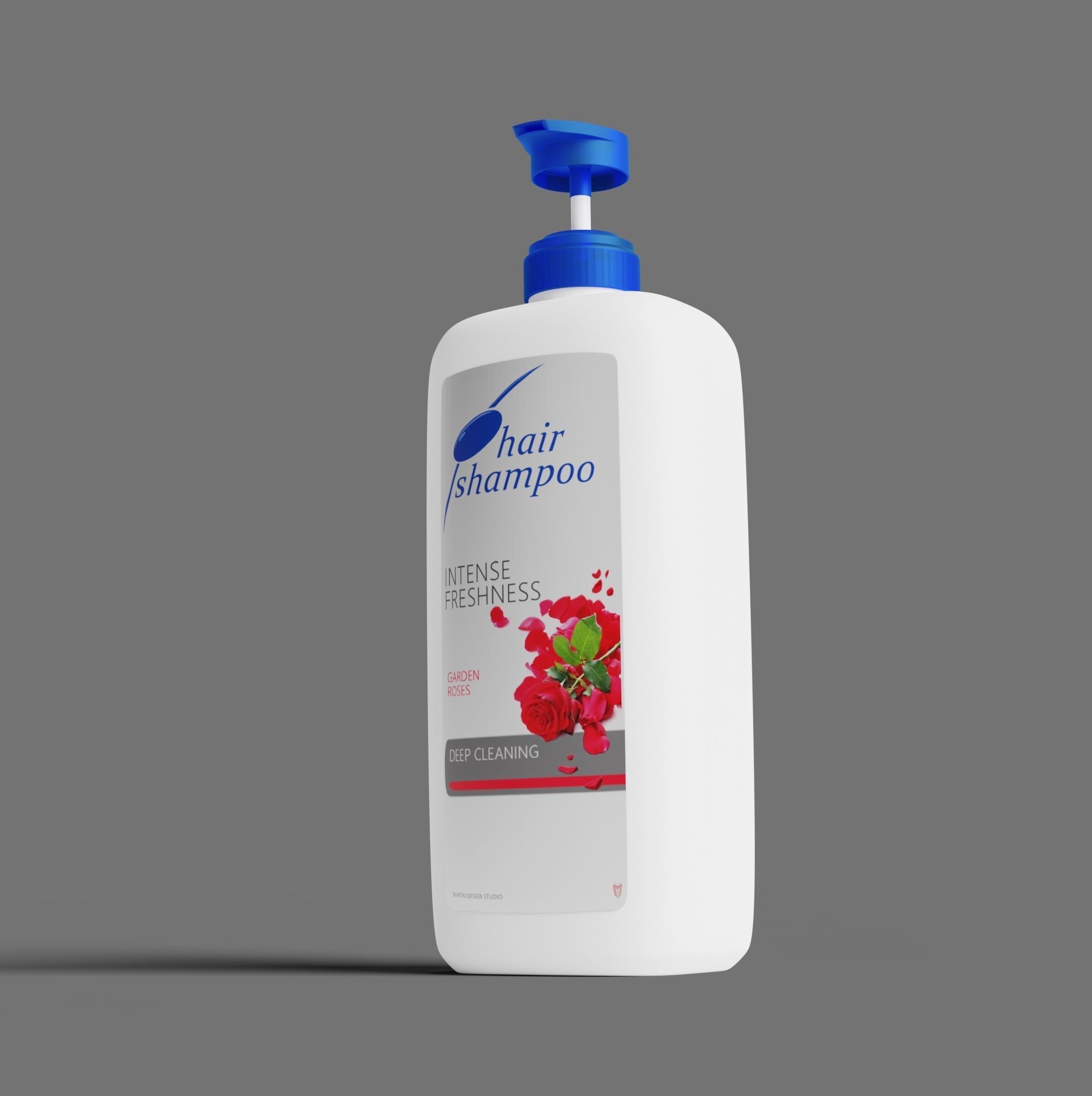 Shampoo bottle 3D model_2