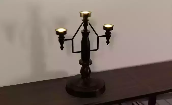 Halloween Three Candle Holder