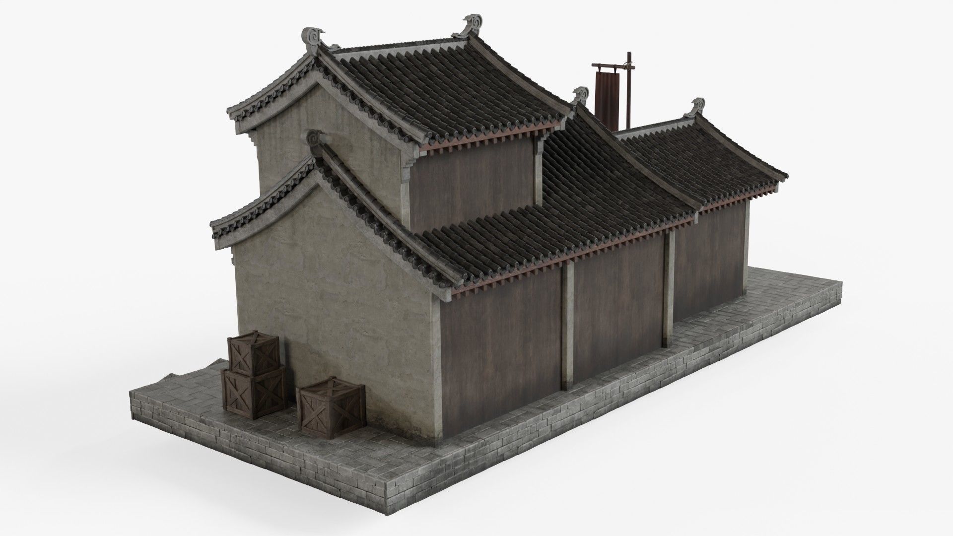 3D model Ancient Japanese Architecture VR / AR / low-poly | CGTrader