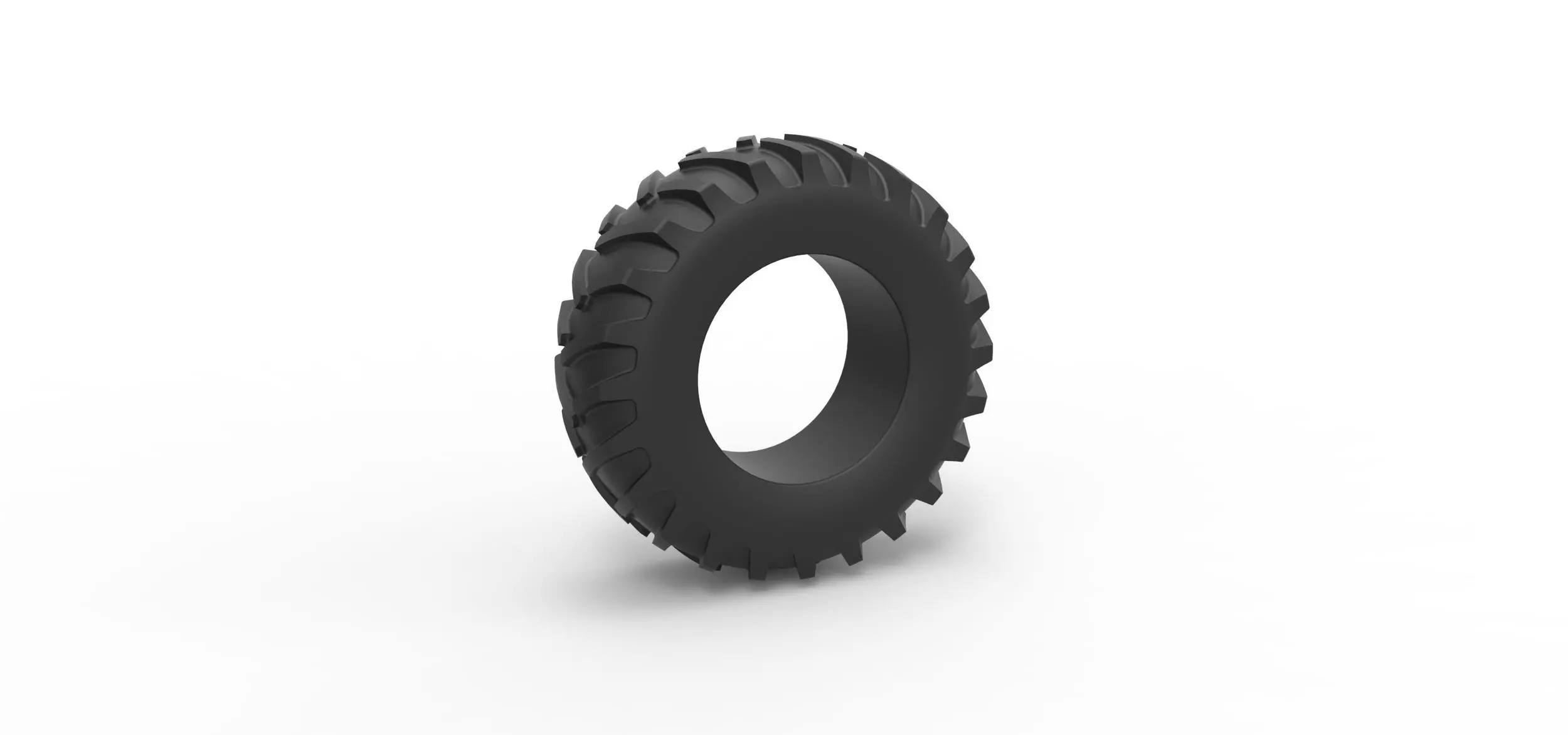 Tractor tire 17 Scale 1 to 25 3D print model