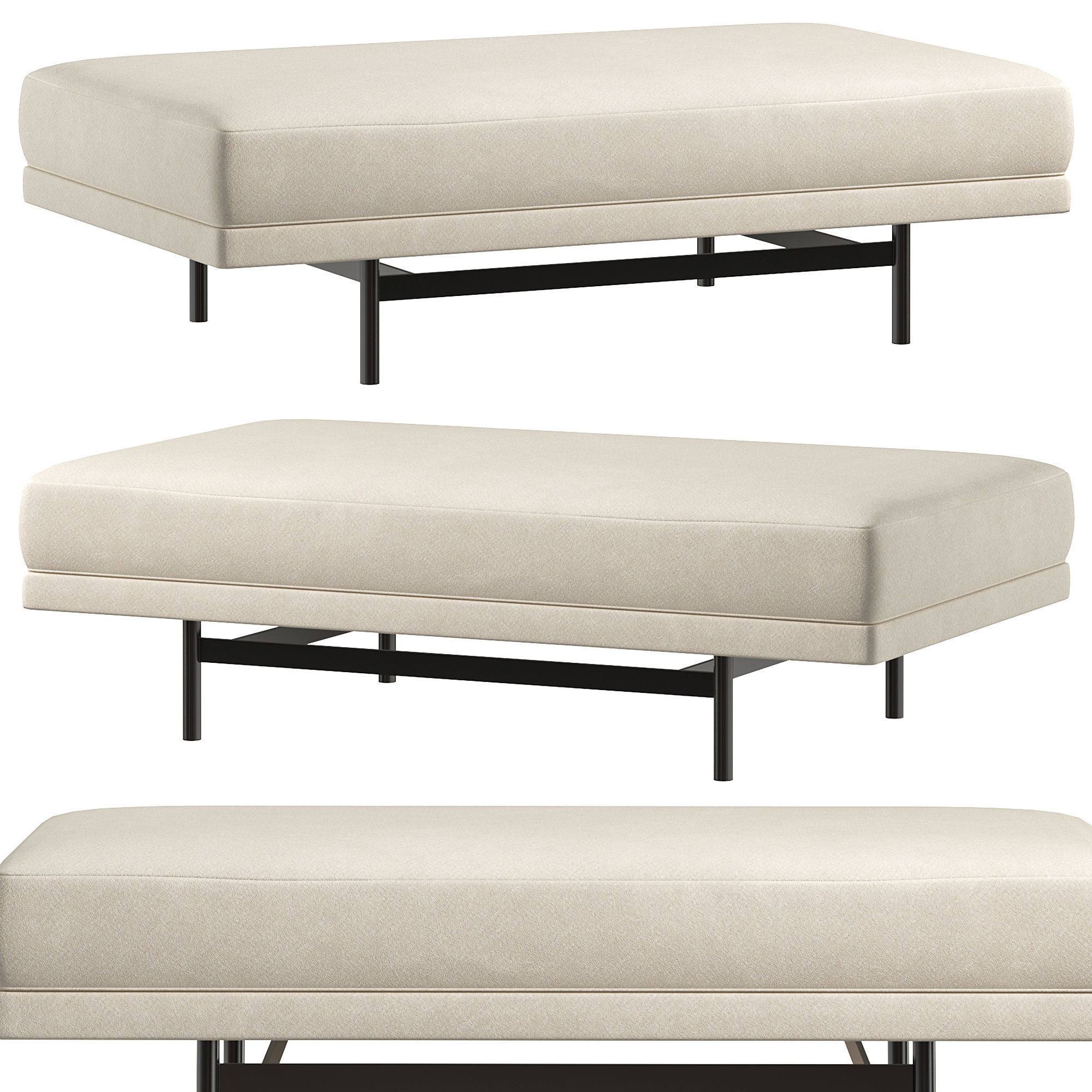 STEWART POUF PUFIK BY LASKASAS COLLECTION 3D model_2