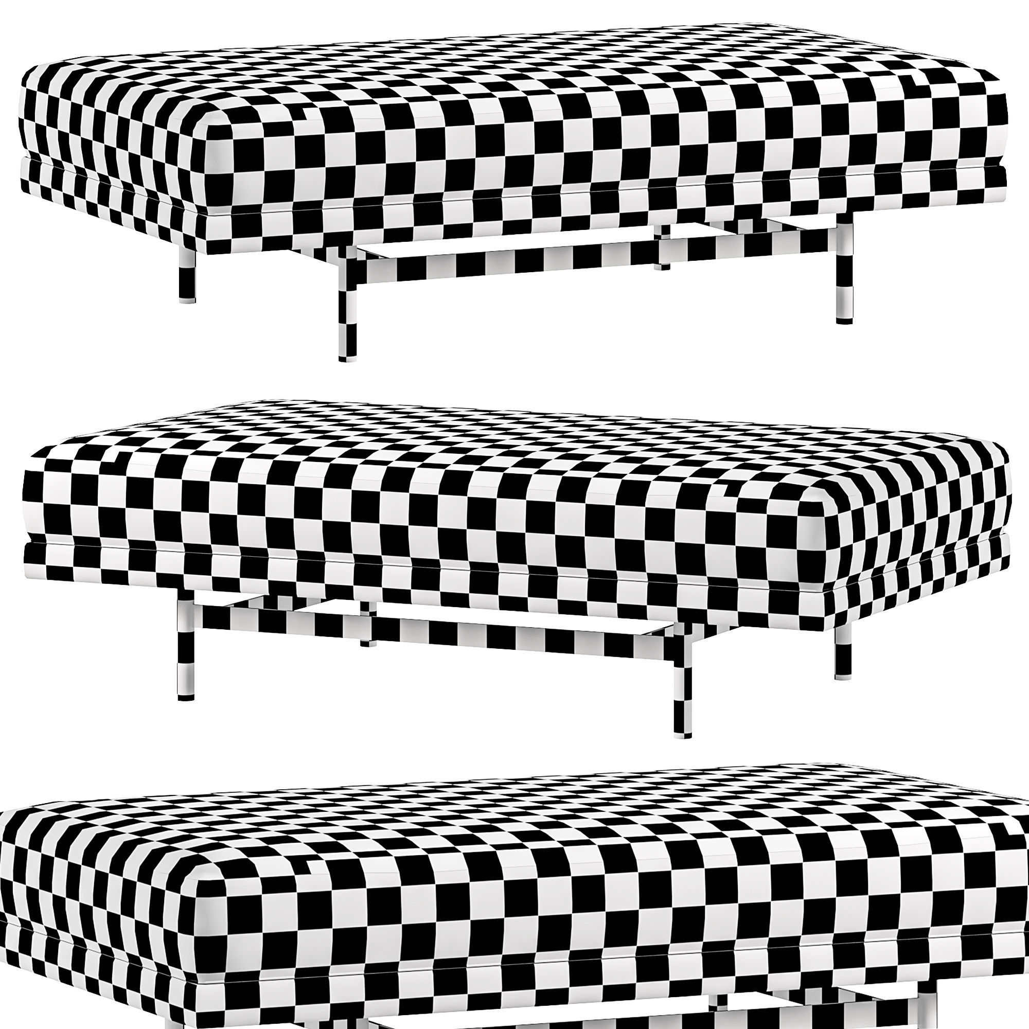 STEWART POUF PUFIK BY LASKASAS COLLECTION 3D model_4