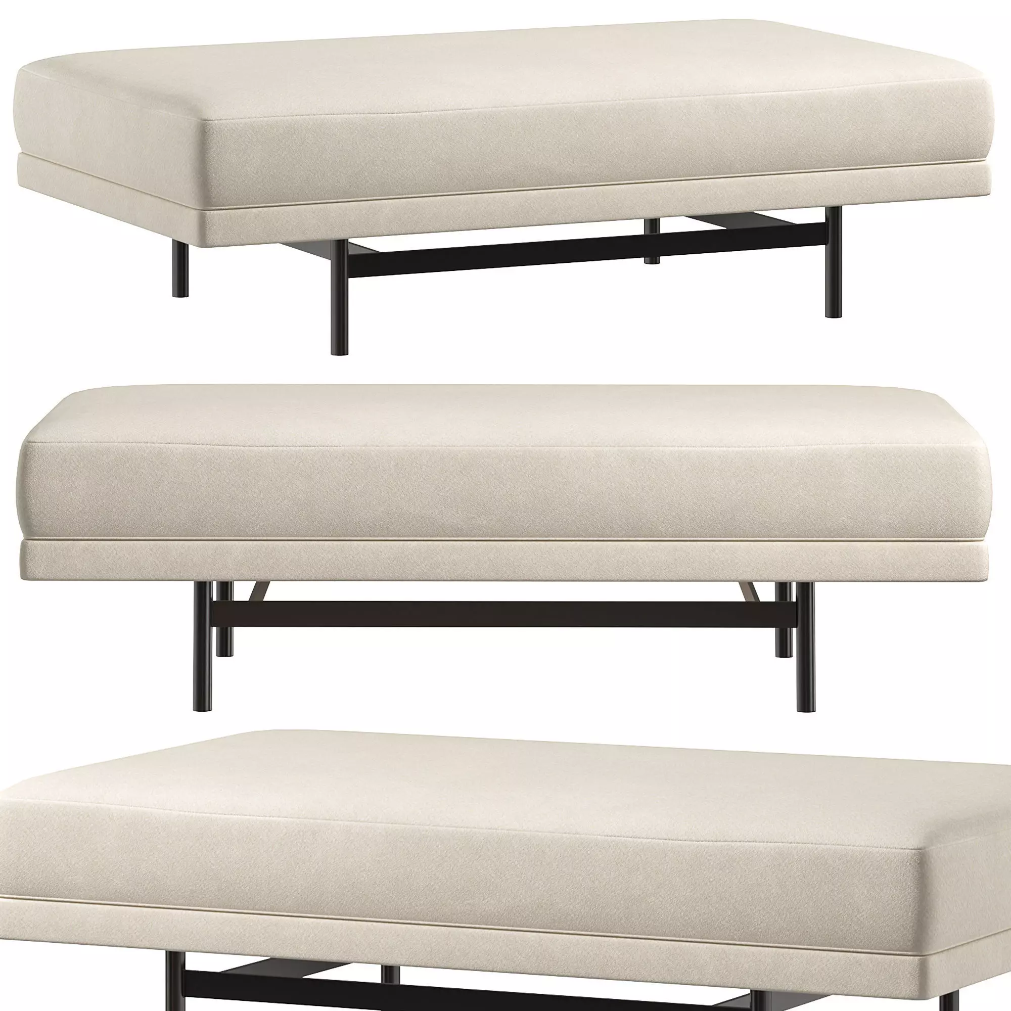 STEWART POUF PUFIK BY LASKASAS COLLECTION 3D model_0