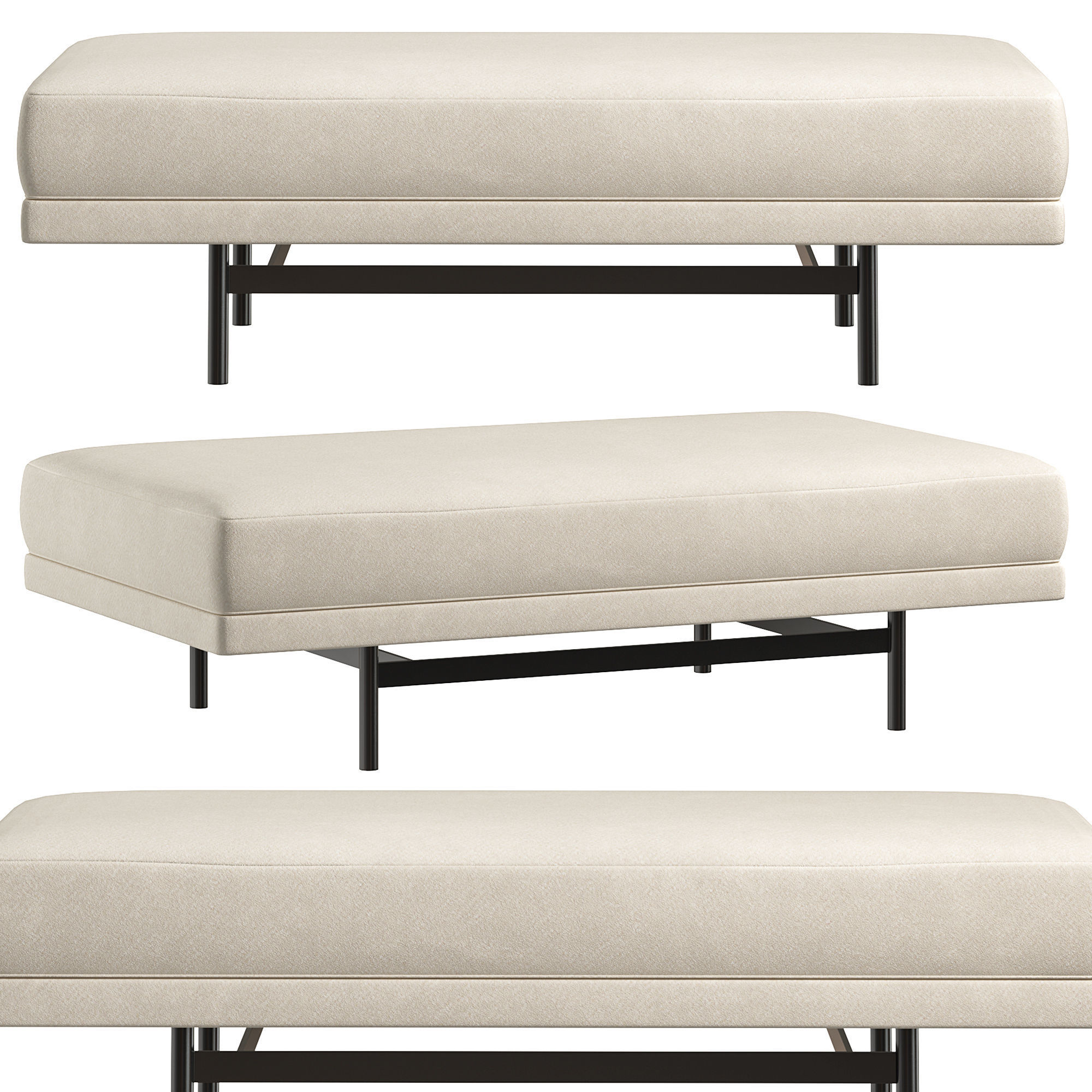 STEWART POUF PUFIK BY LASKASAS COLLECTION 3D model_1